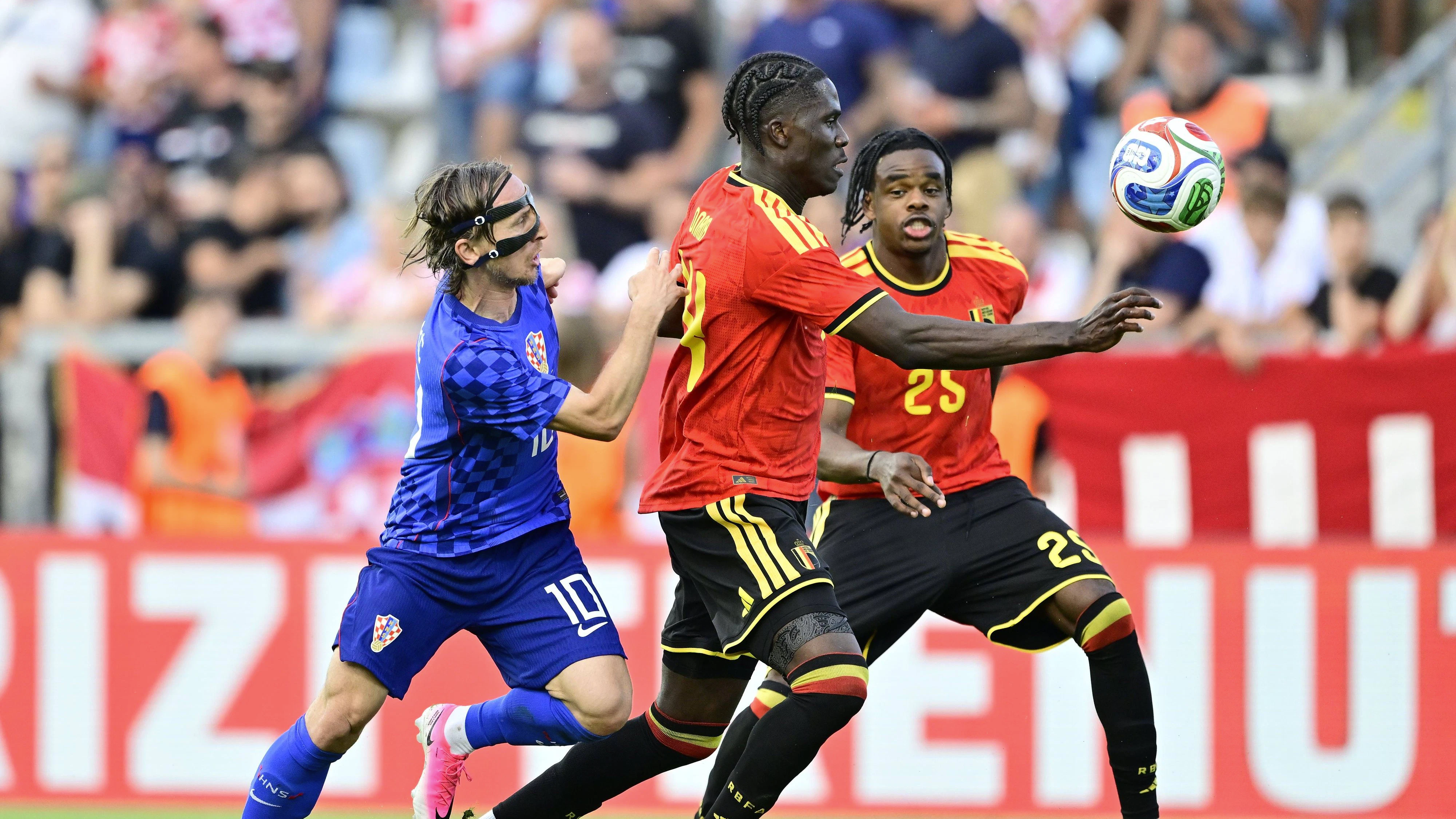 Luka Modric im Test gegen Belgien. 