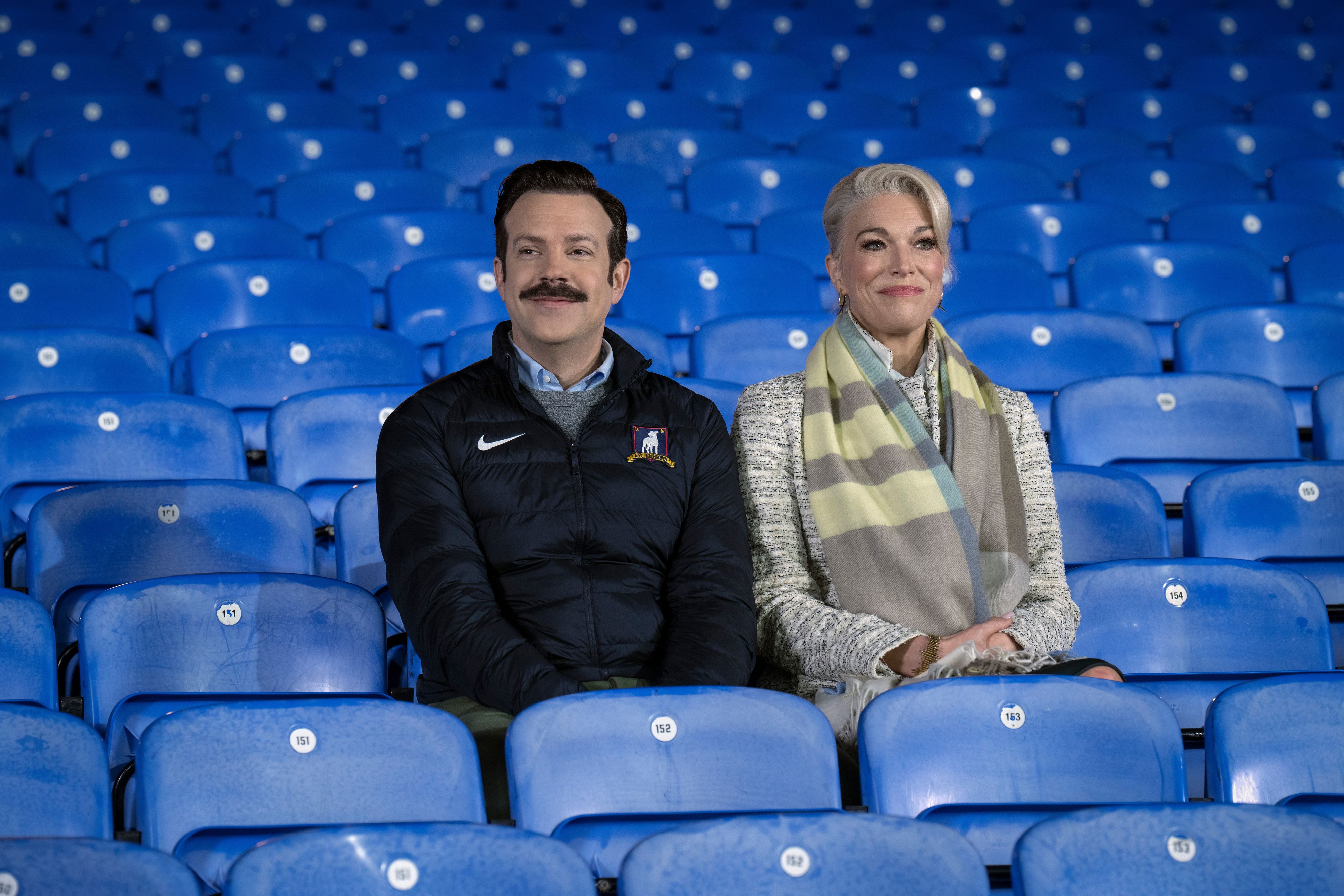 Jason Sudeikis und Hannah Waddingham stehen in der Hit-Serie 