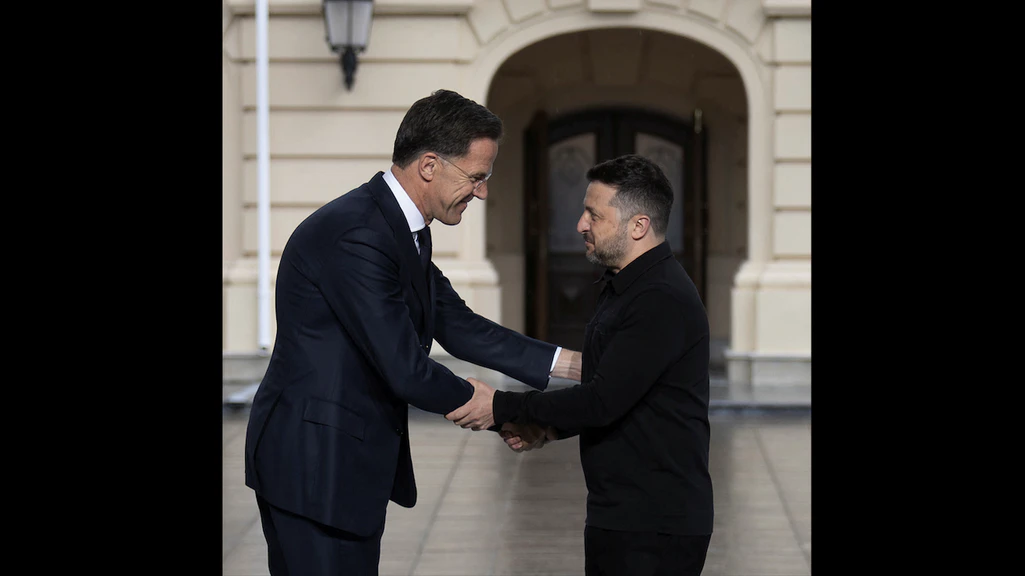 NATO-Generalsekretär Mark Rutte am 3. Juni 2026 zu Besuch bei Ukraine-Präsident Wolodymyr Zelensky in Kiew.