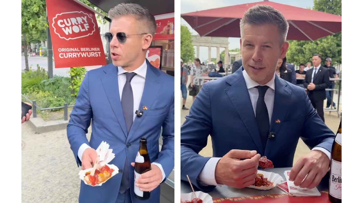 Heute.at - Magyar gönnt sich Currywurst und Pils am Würstelstand