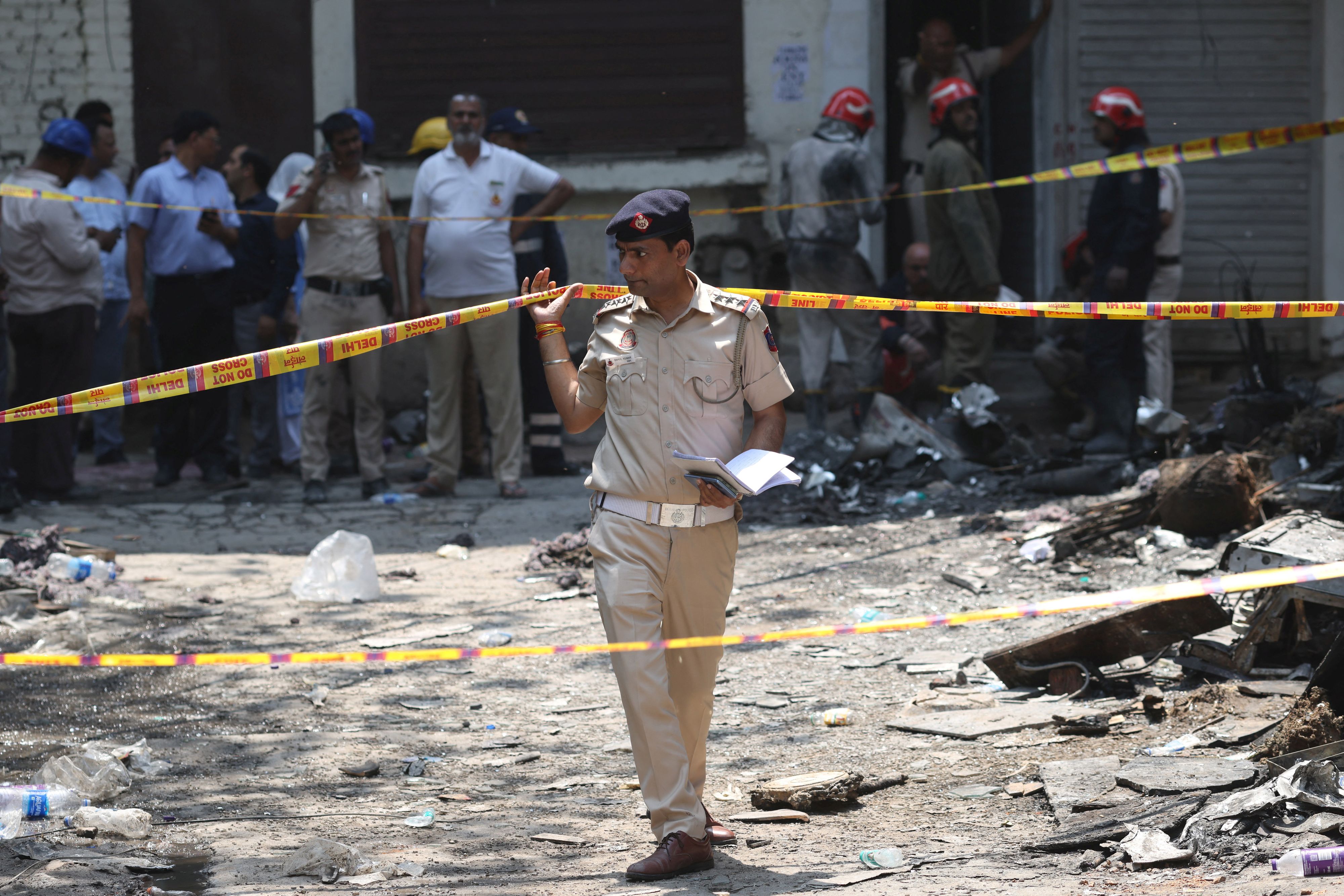 Feuer in Neu Delhi