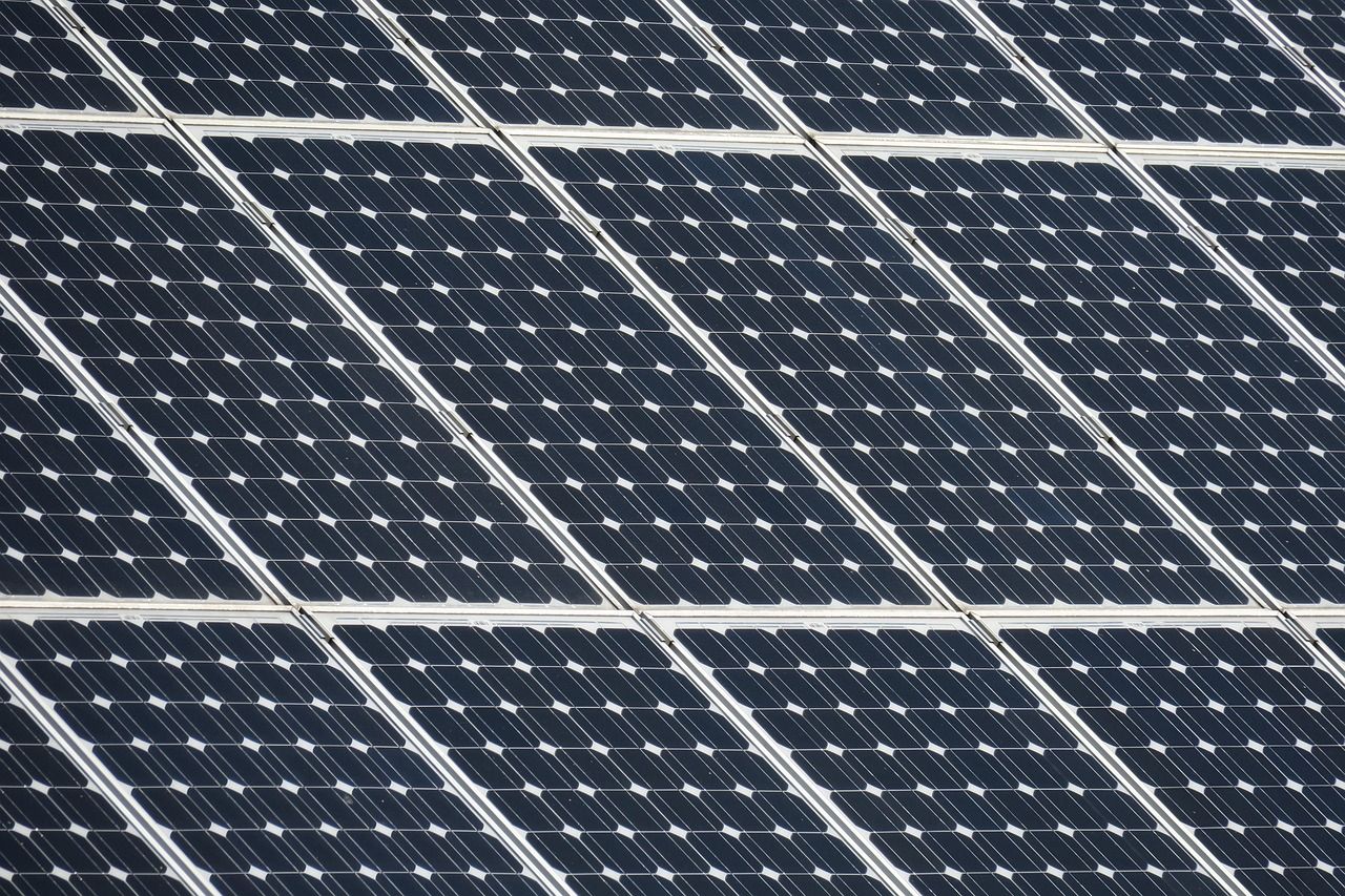 Solarpanels zur Stromerzeugung