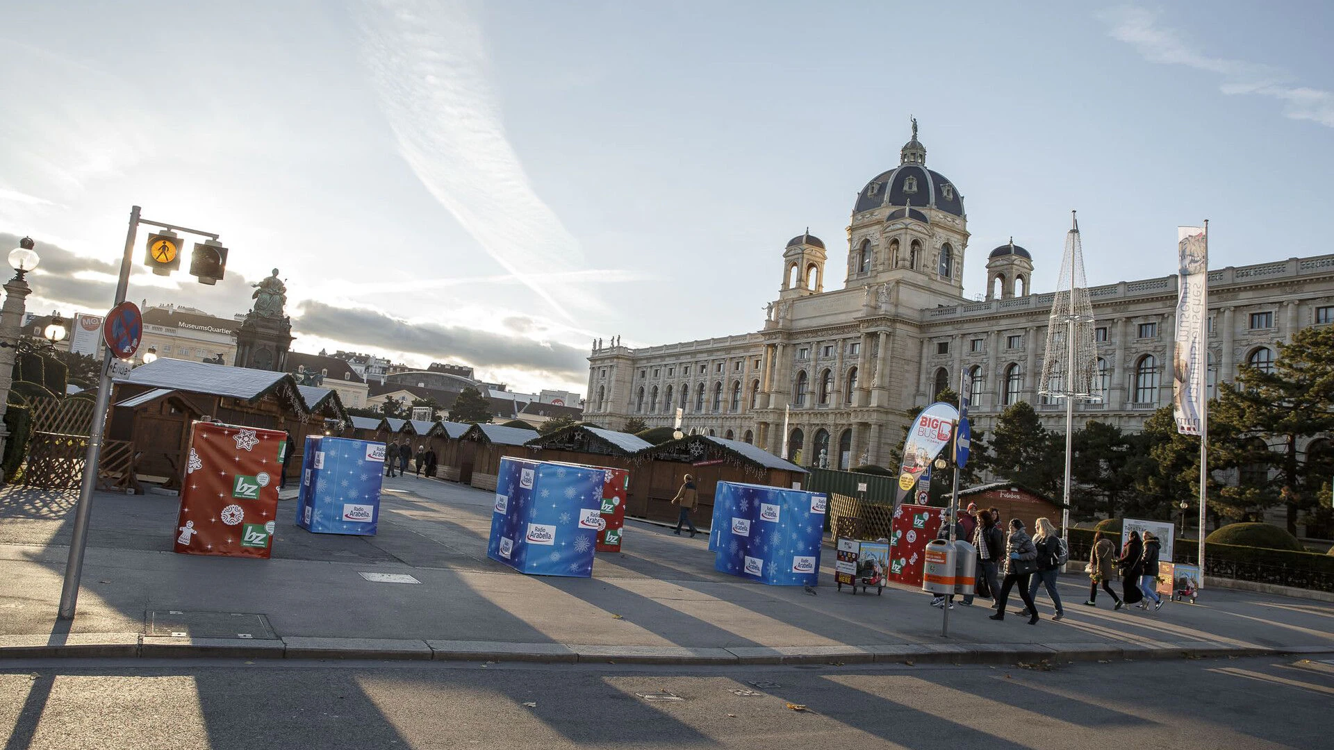 Zwischen dem Kunst- und dem Naturhistorischen Museum wird es im Winter erneut einen Christkindlmarkt geben. 