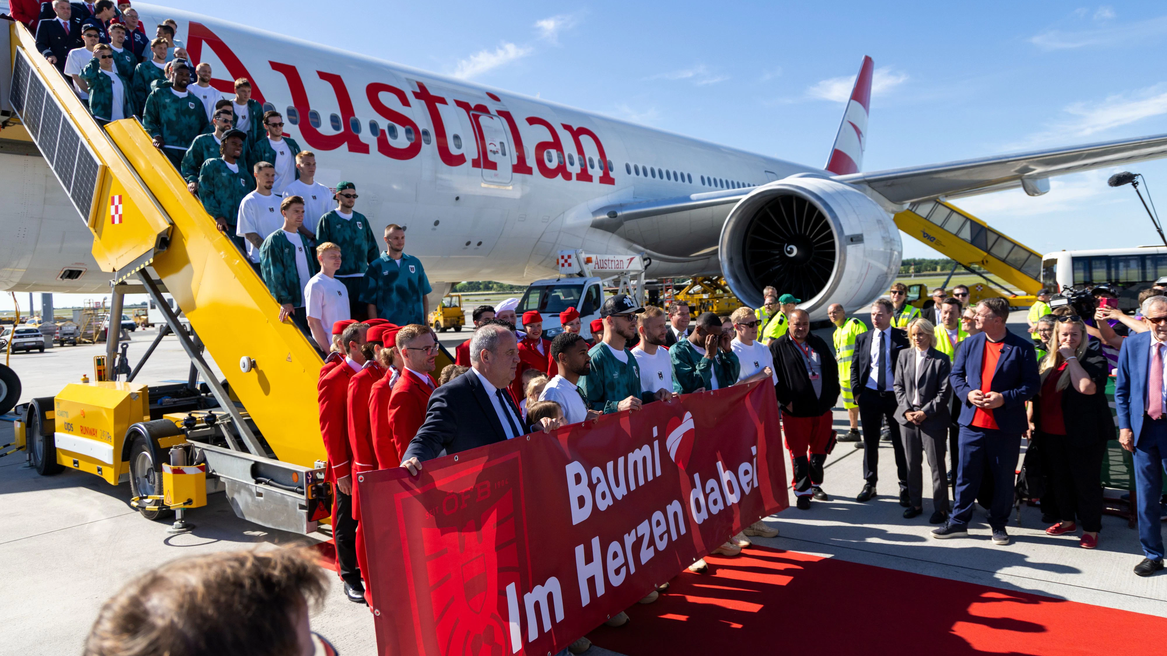 Eine schöne Geste vor dem Abflug