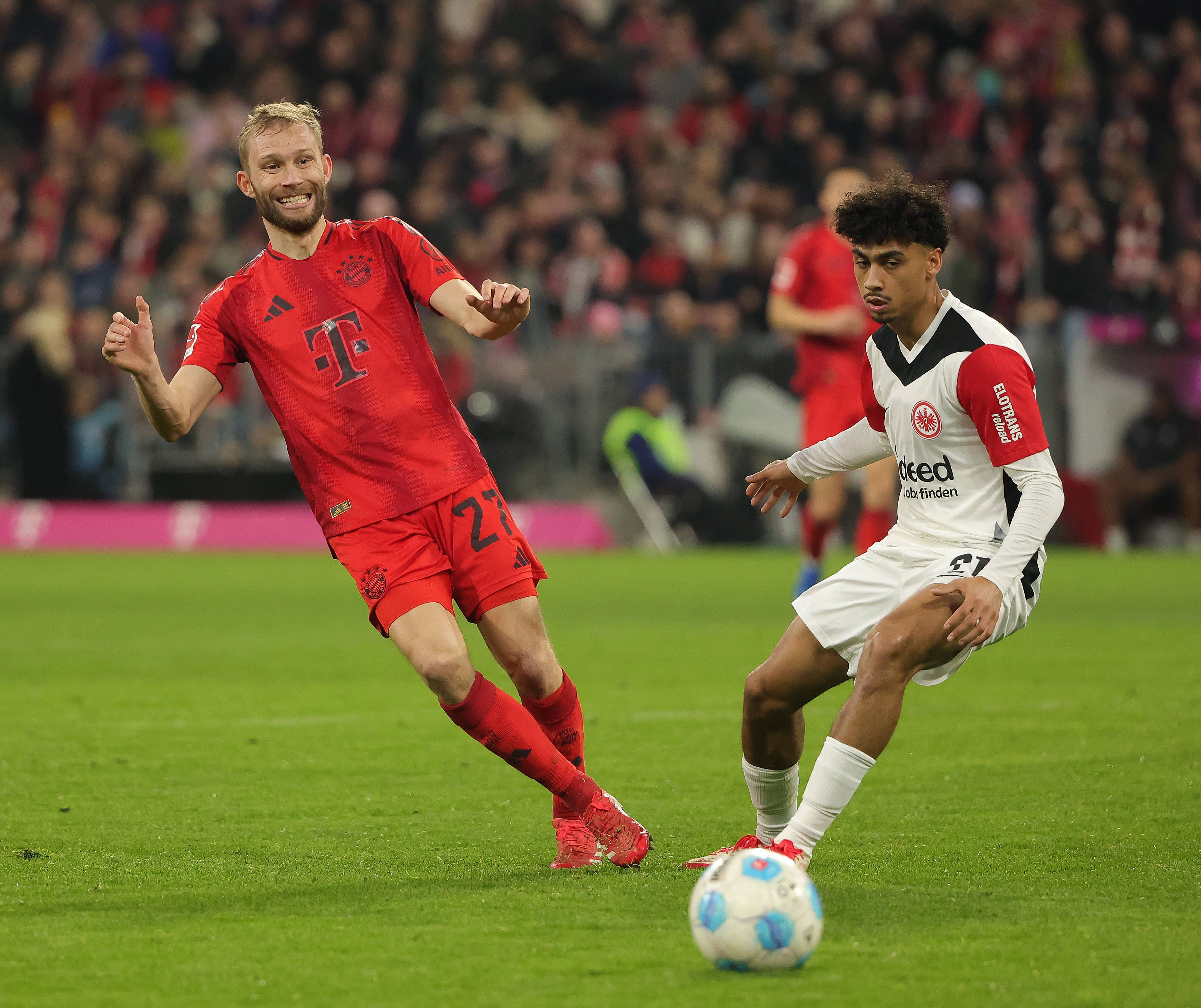 Nathaniel Brown könnte Konrad Laimer bei den Bayern beerben. 