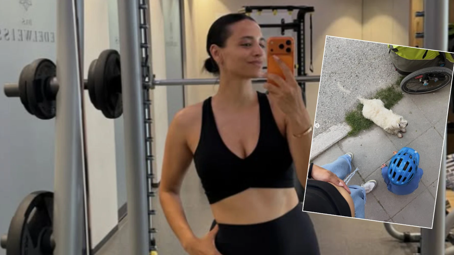 Amira Aly zeigt stolz ihren Bauch.