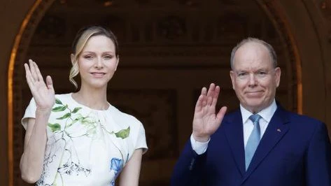 Charlene und Fürst Albert.