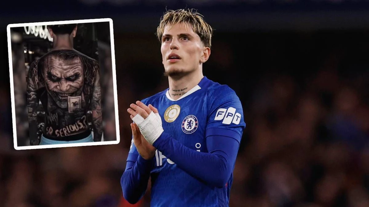 Argentinien-Fußballer Alejandro Garnacho steht nicht im WM-Kader, ließ sich deshalb ein Tattoo stechen. 