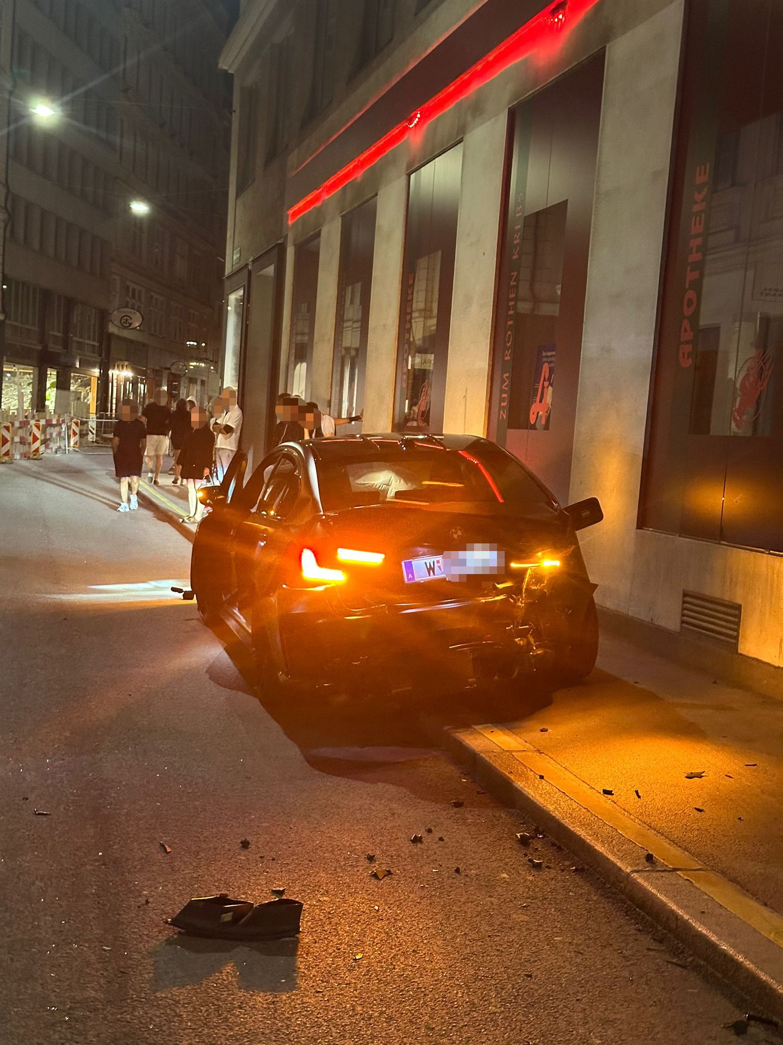 Schwerer Unfall am Donnerstagabend in der Wiener CIty