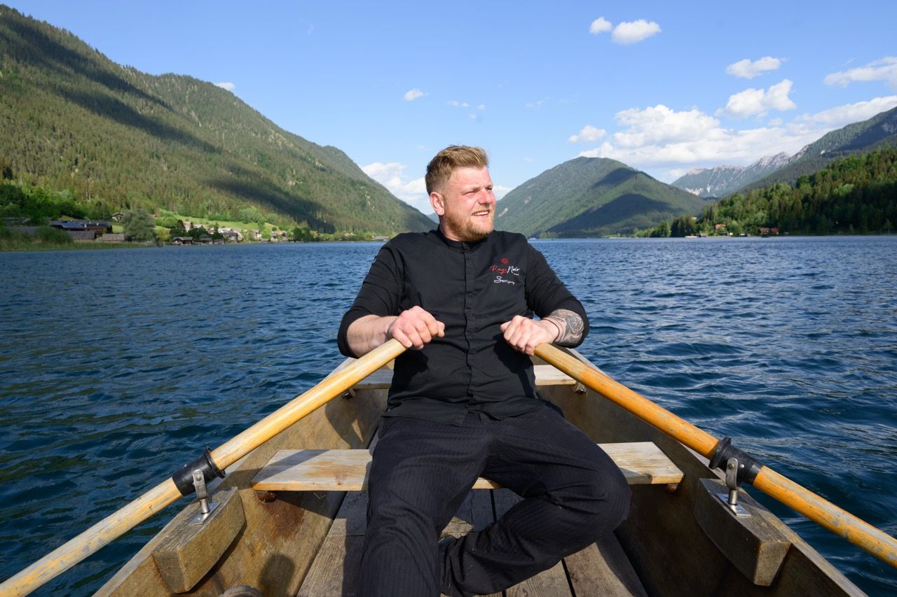 Sterne, Hauben und Gabeln pflastern seinen Weg: Spitzenkoch <strong>Stefan Glantschnig</strong> am Weissensee.
