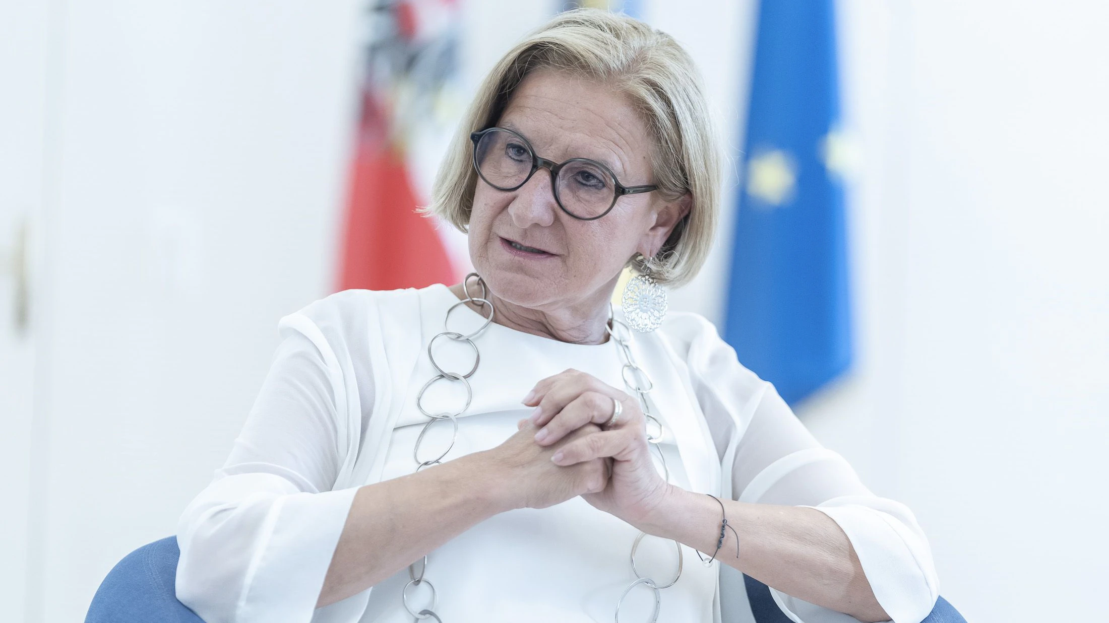 interview mit johanna mikl-leitner im nö-palais mit clemens oistric, 20250604 foto: helmut graf/tageszeitung heute