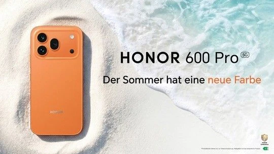 Sommer-Feeling: Das Honor 600 Pro präsentiert sich in einem auffälligen neuen Look.