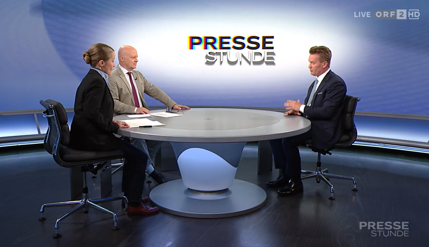 Georg Knill, Präsident der Industriellenvereinigung, am Sonntag in der ORF-Pressestunde. 