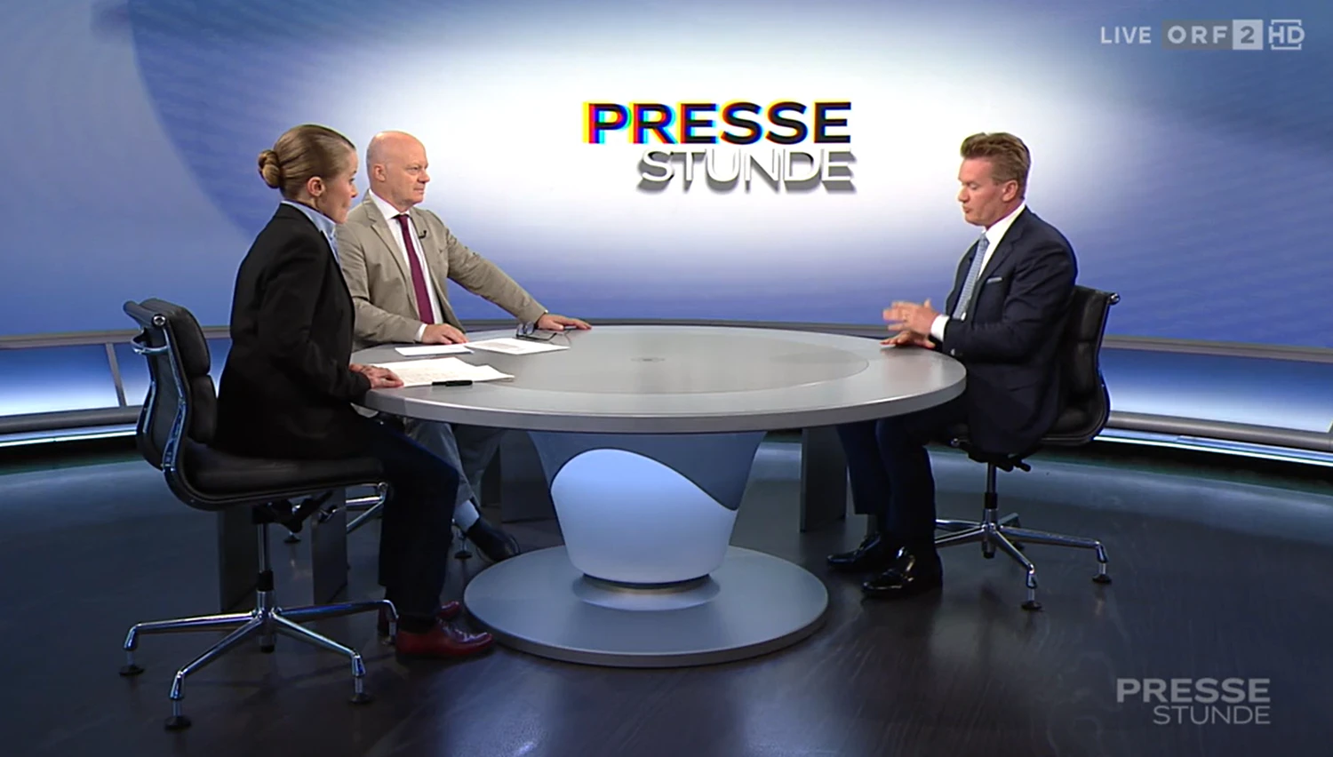 Georg Knill, Präsident der Industriellenvereinigung, am Sonntag in der ORF-Pressestunde. 