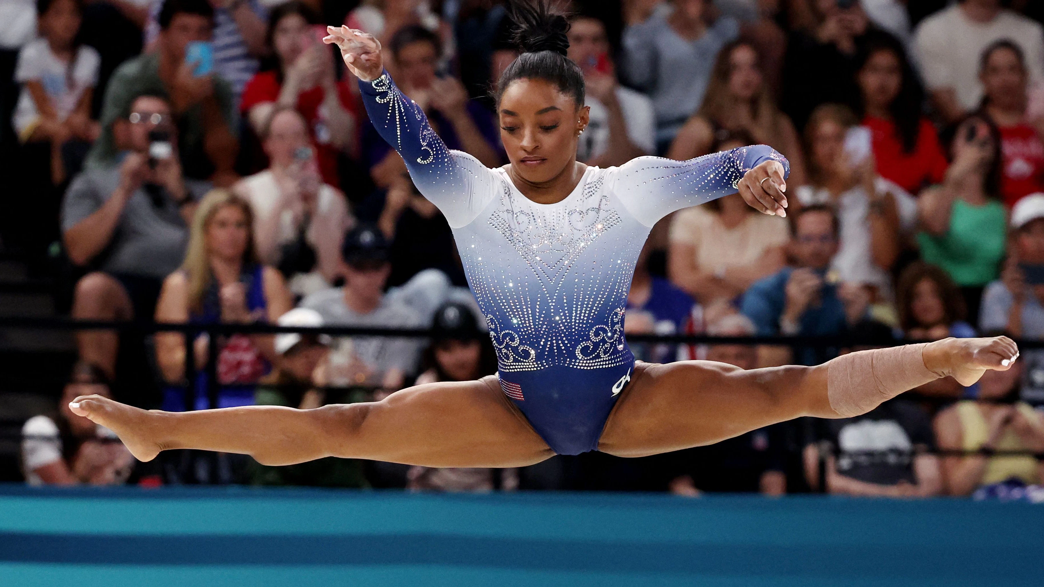 Simone Biles 2024 bei den Spielen in Paris