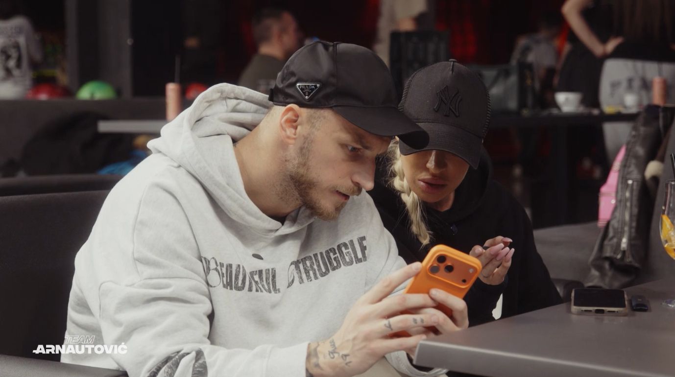 Marko Arnautović mit seiner Sarah.