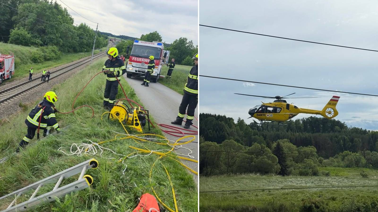 Neue Details nach dem schrecklichen Zugunglück im Waldvierte