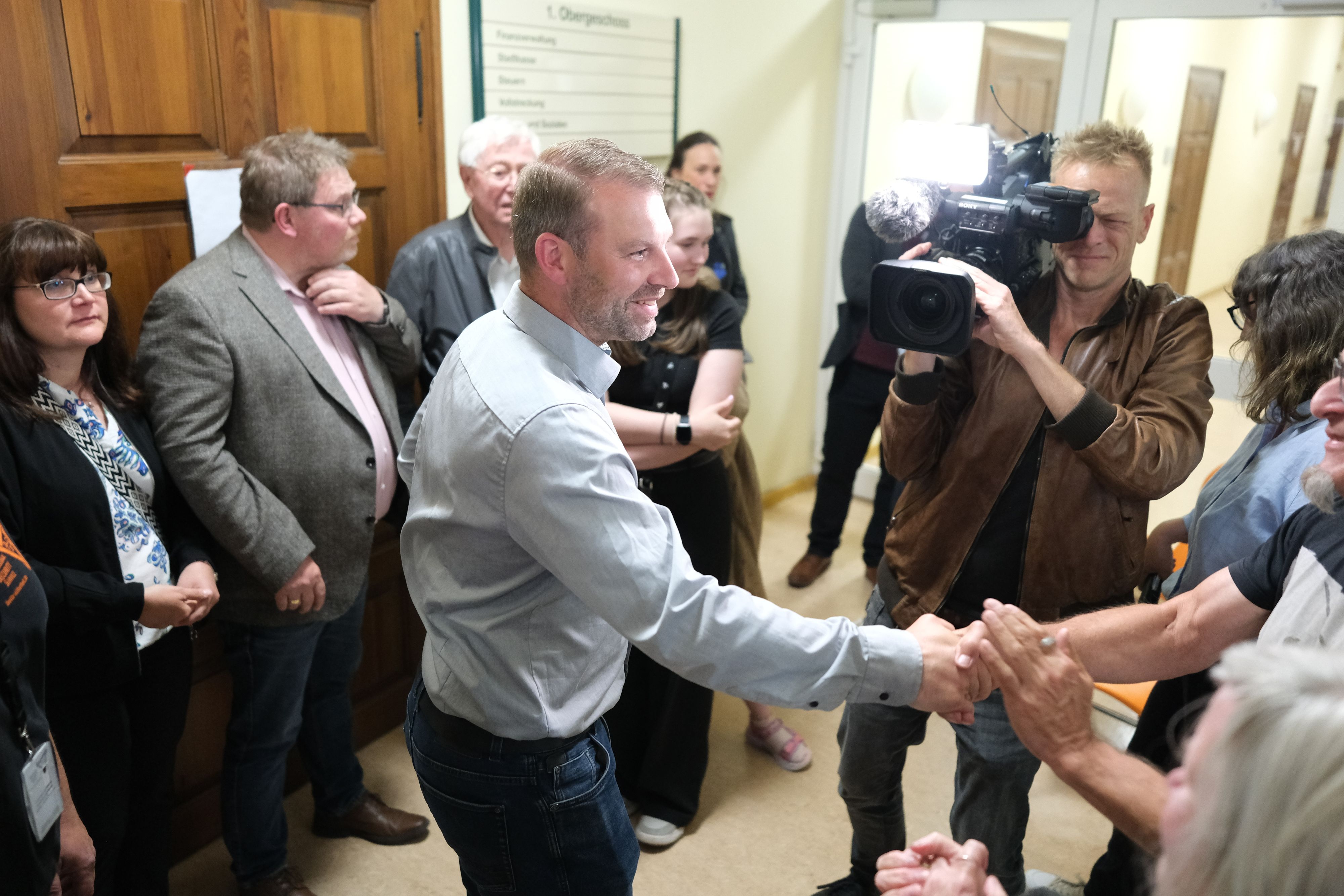 CDU-Kandidat Marcus Hoffmann gewann die Oberbürgermeisterwahl.
