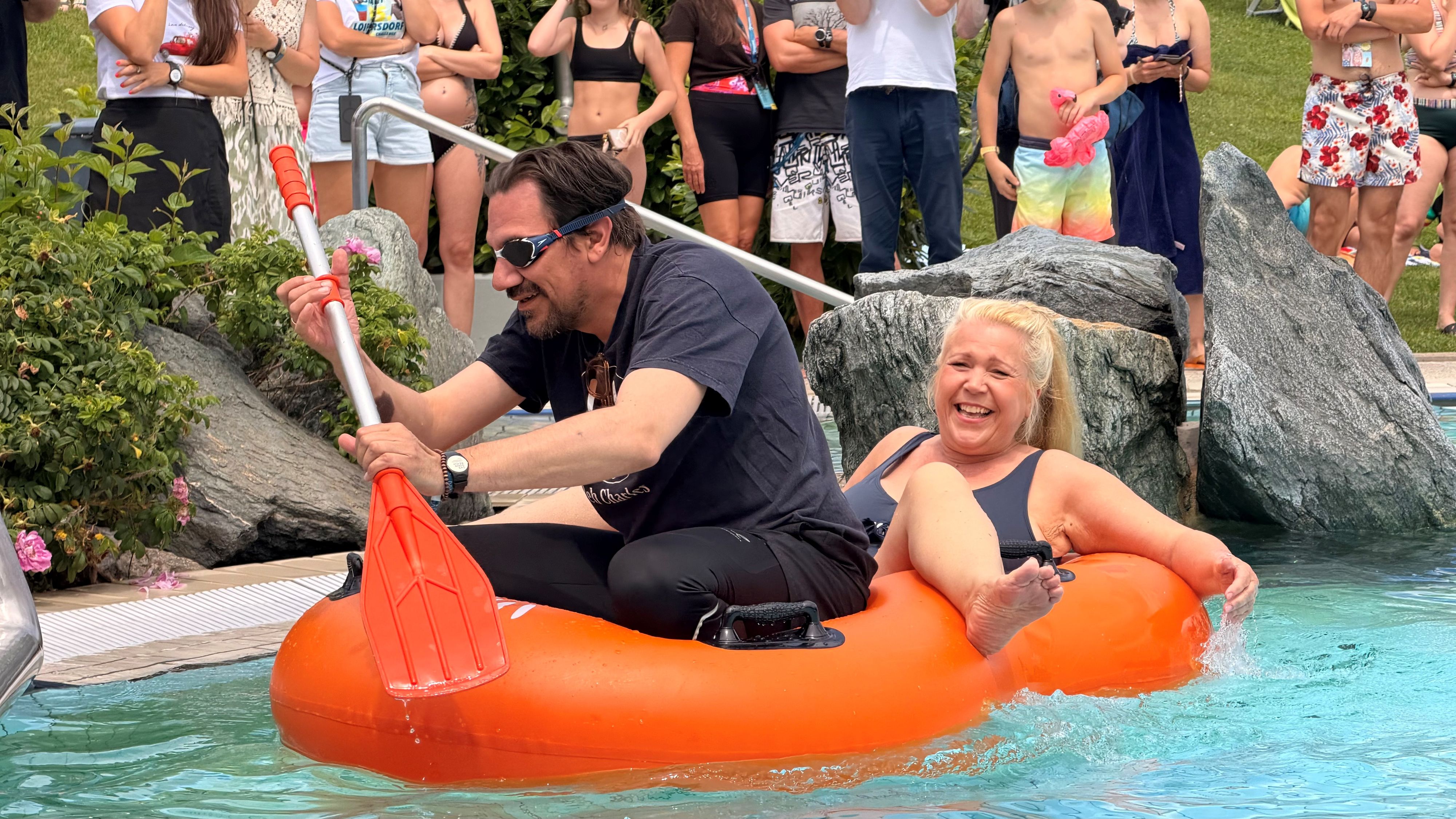 Stani-Challenge in der Therme Loipersdorf; Stani und Susanna Hirschler gaben ihr Bestes
