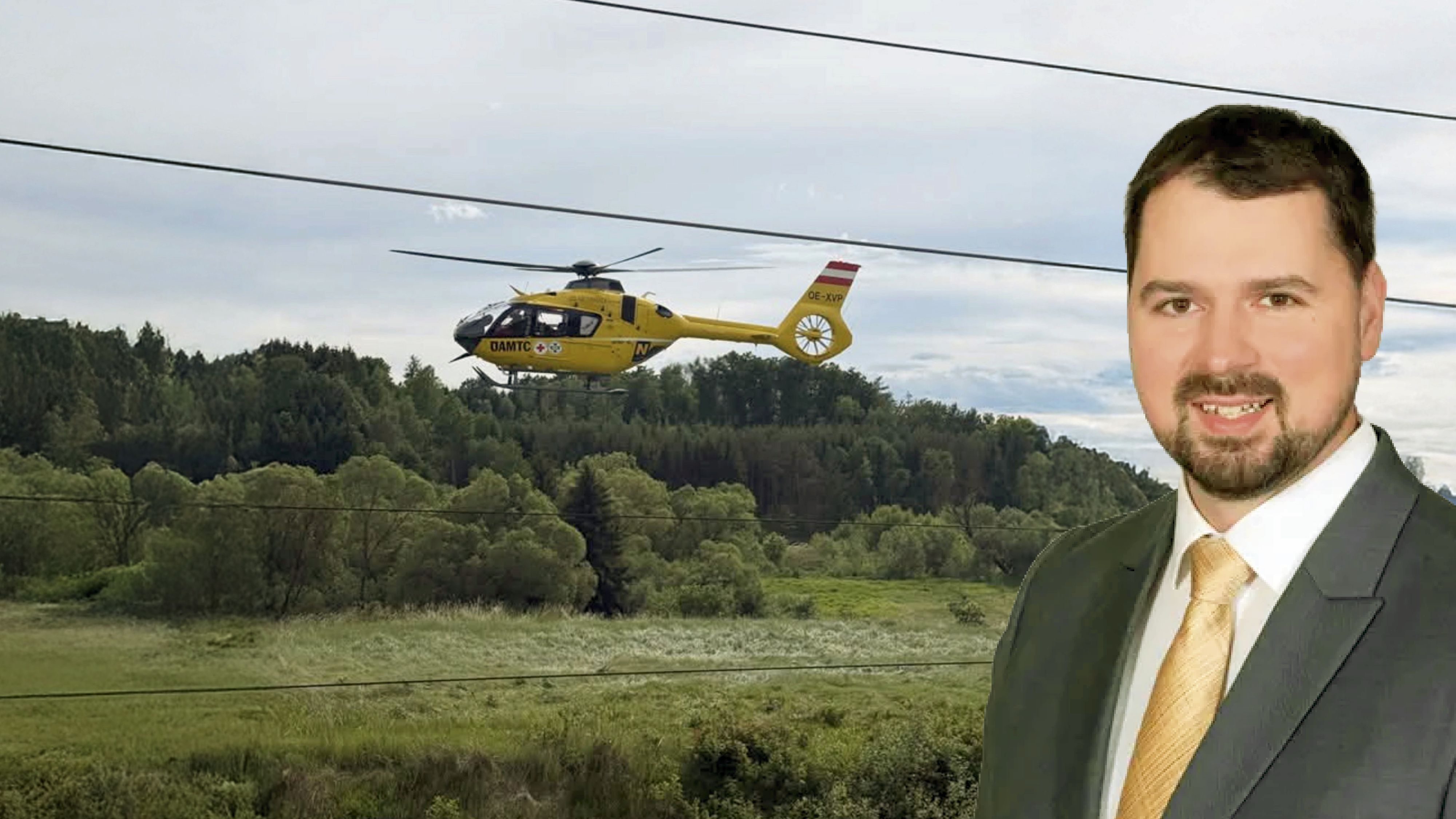 Unfall-Tragödie im Waldviertel; Allentsteigs Bürgermeister Georg Marksteiner (r.)