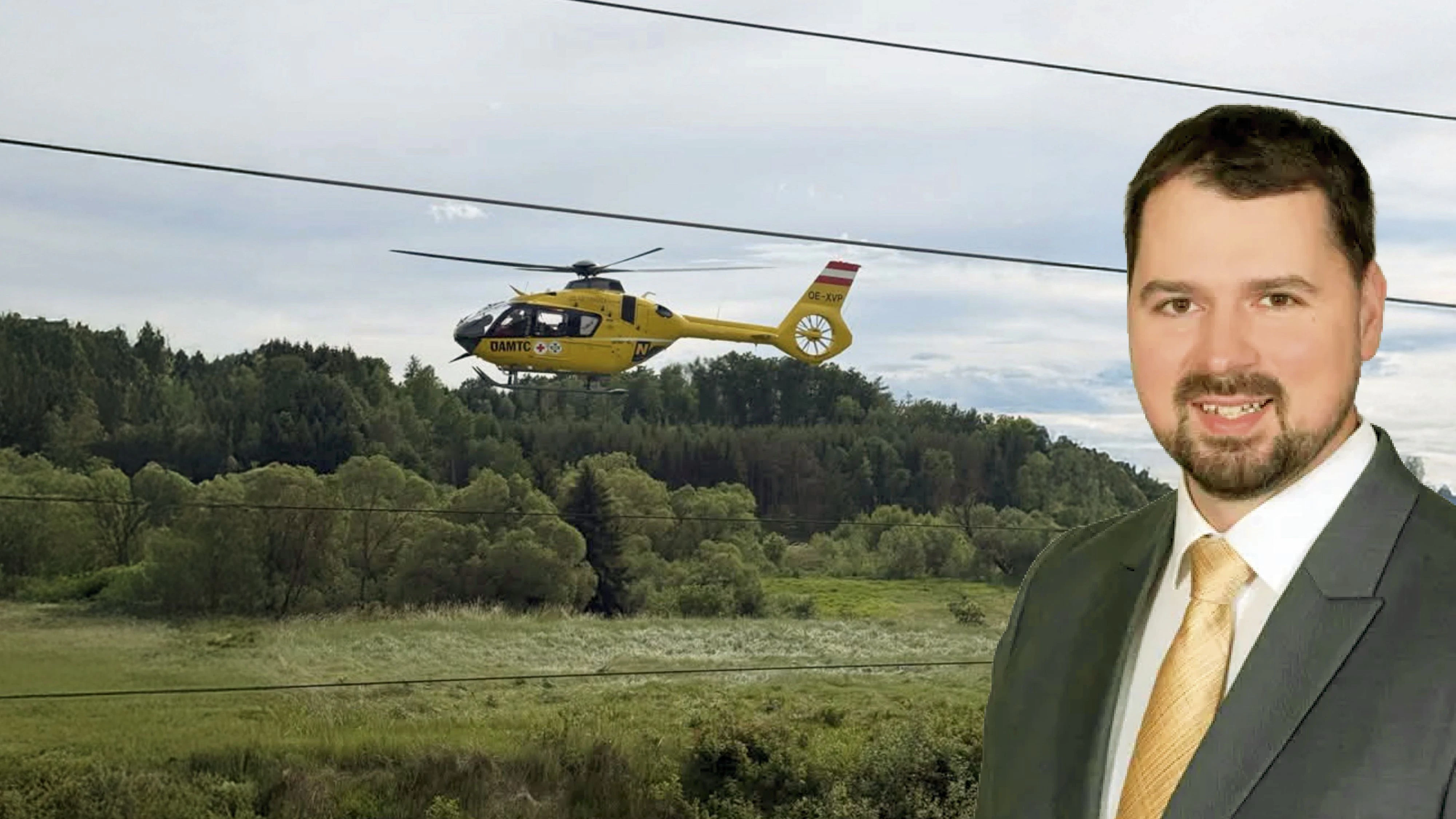 Unfall-Tragödie im Waldviertel; Allentsteigs Bürgermeister Georg Marksteiner (r.)
