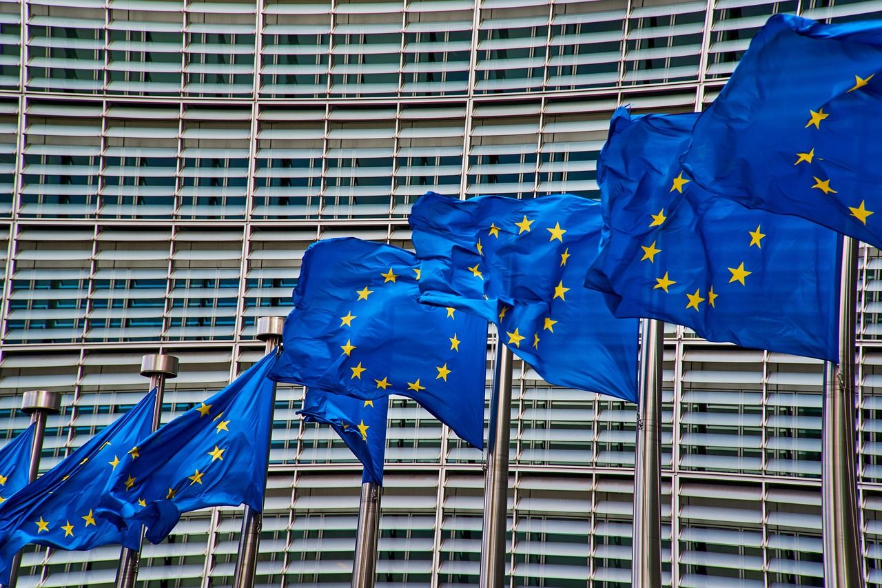 EU-Flaggen in Brüssel