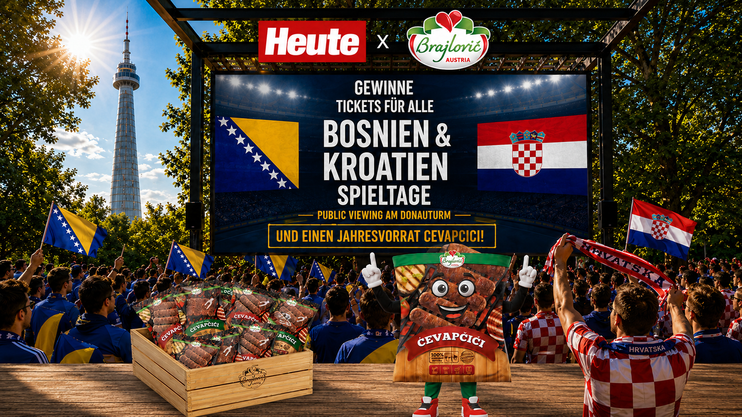 Heute.at - Tickets für alle Bosnien und Kroatien Spiele gewinnen