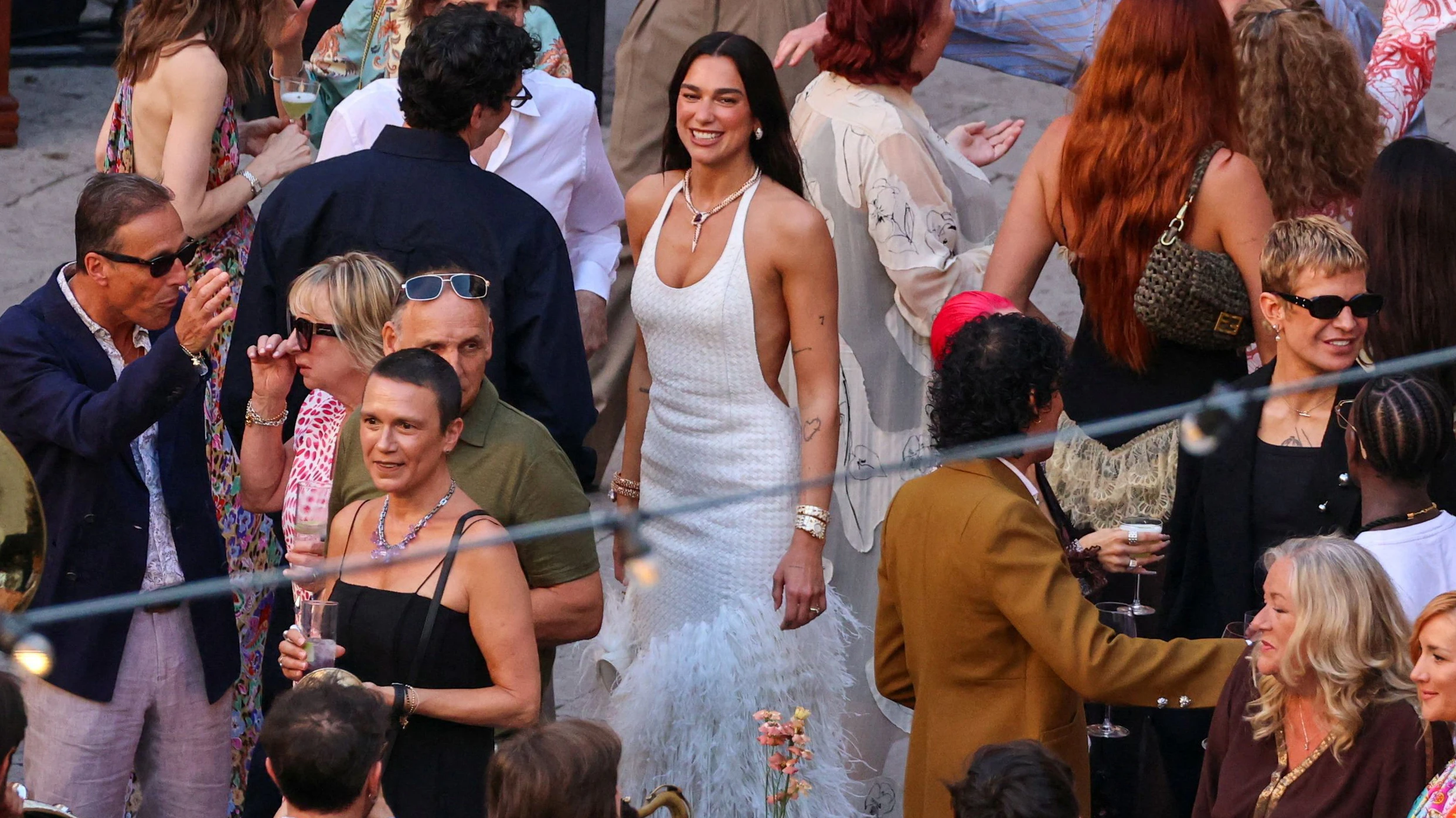 Singer Dua Lipa attends wedding festivities following her marriage to actor Callum Turner, in Palermo, Italy, June 5, 2026. REUTERS/Igor Petyx     TPX IMAGES OF THE DAY     