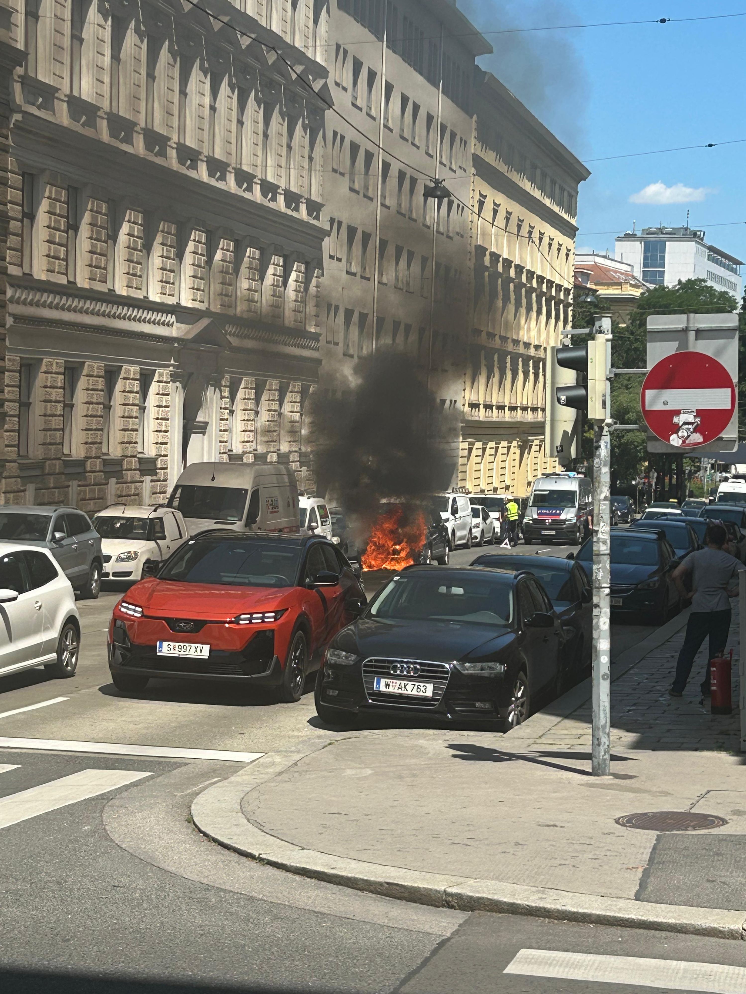 Am Montag sorgte eine dunkle Rauchwolke am Wiener Alsergrund