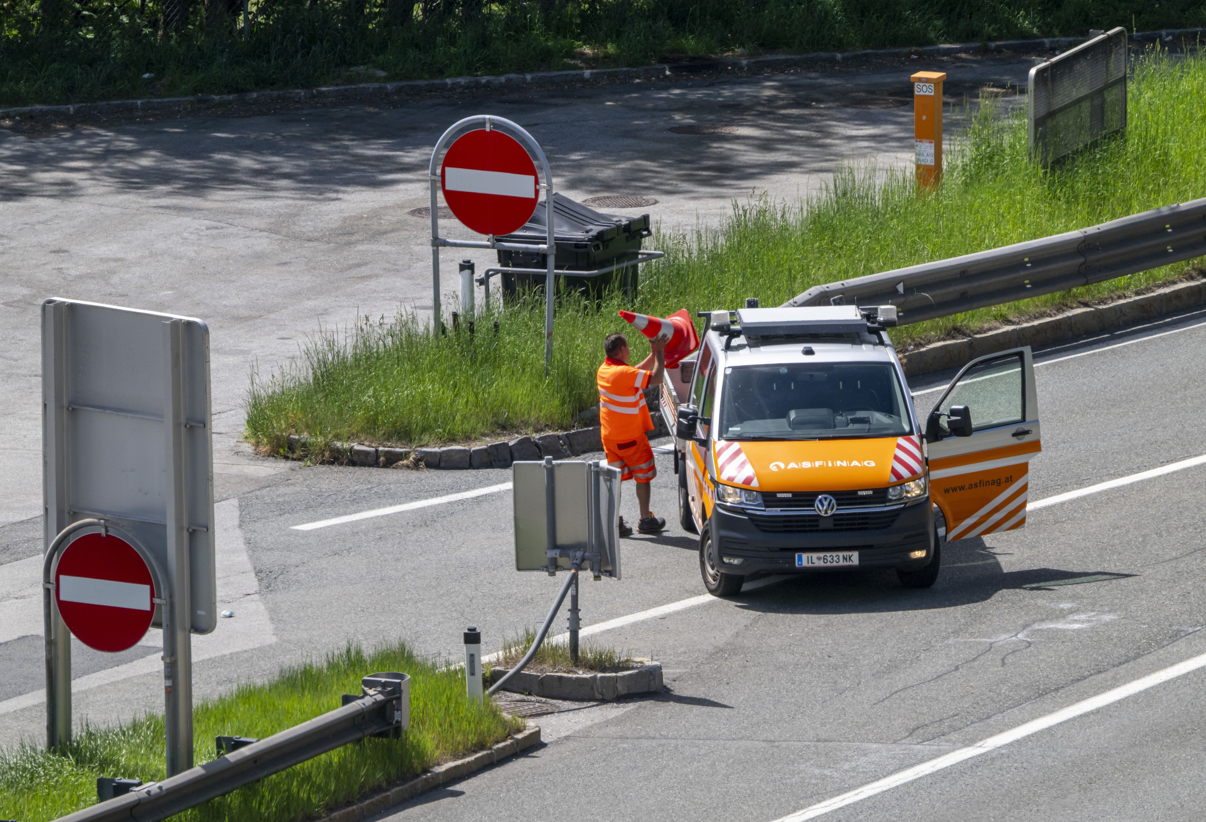 Arbeiten zwischen Knoten Vösendorf und der Anschlussstelle Brunn am Gebirge