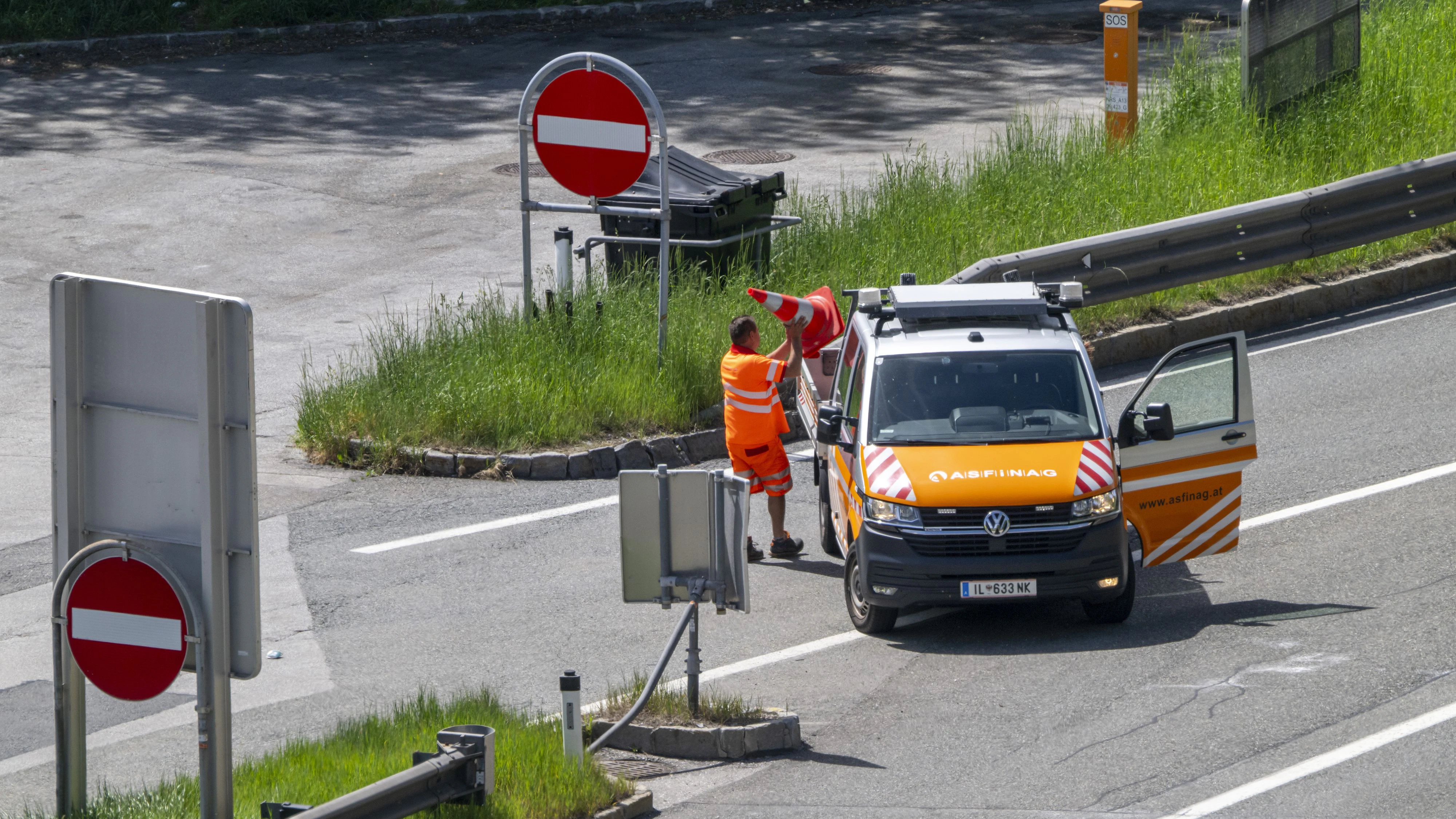 Arbeiten zwischen Knoten Vösendorf und der Anschlussstelle Brunn am Gebirge