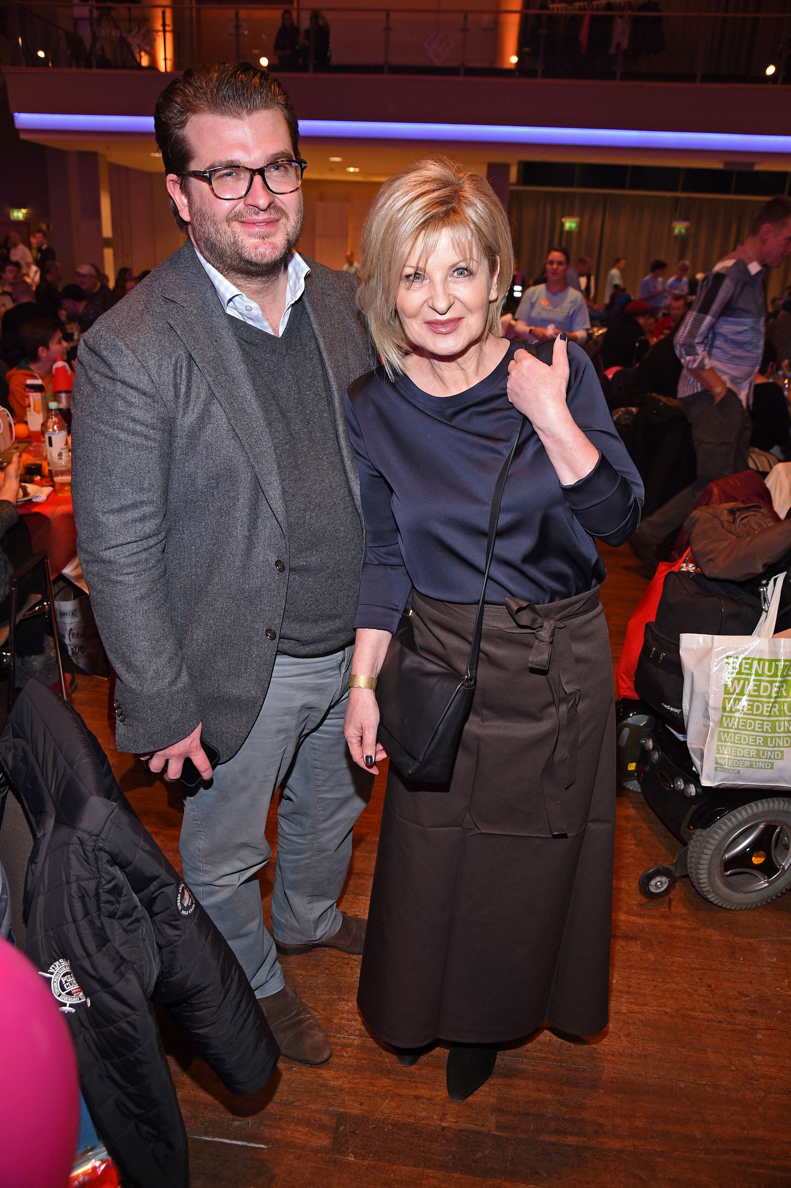 Carmen Nebel mit Sohn Gregor Nebel im Jahr 2019.