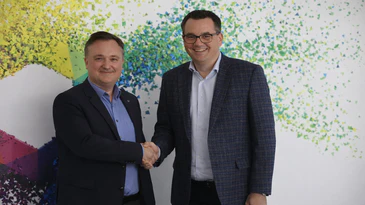 Thomas Fichtenbaum, Sales Manager Canon und Michael Hicker, Geschäftsführer Europapier.