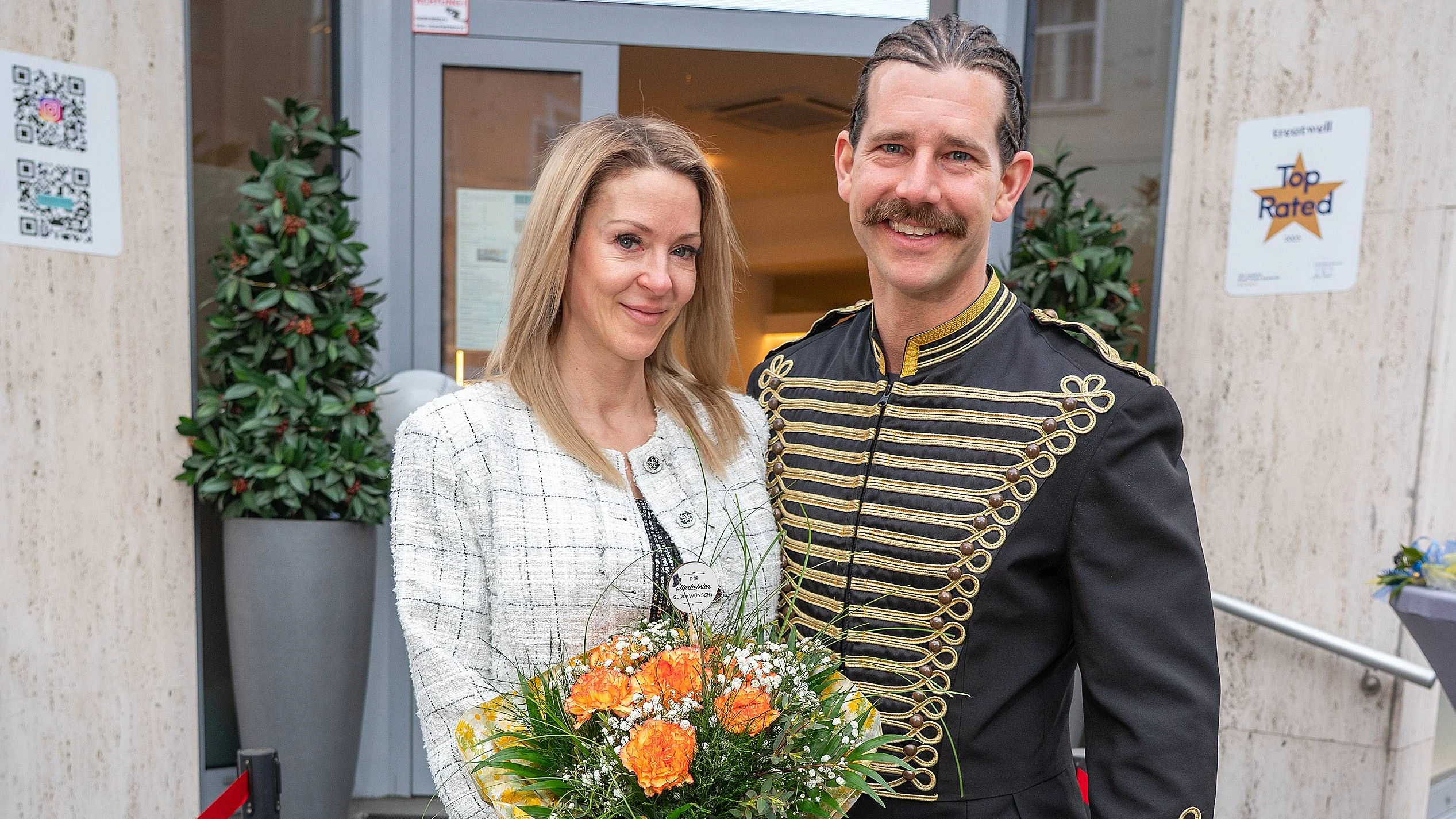 Simone Lugner und Alexander Schneller vom "Circus Pikard"