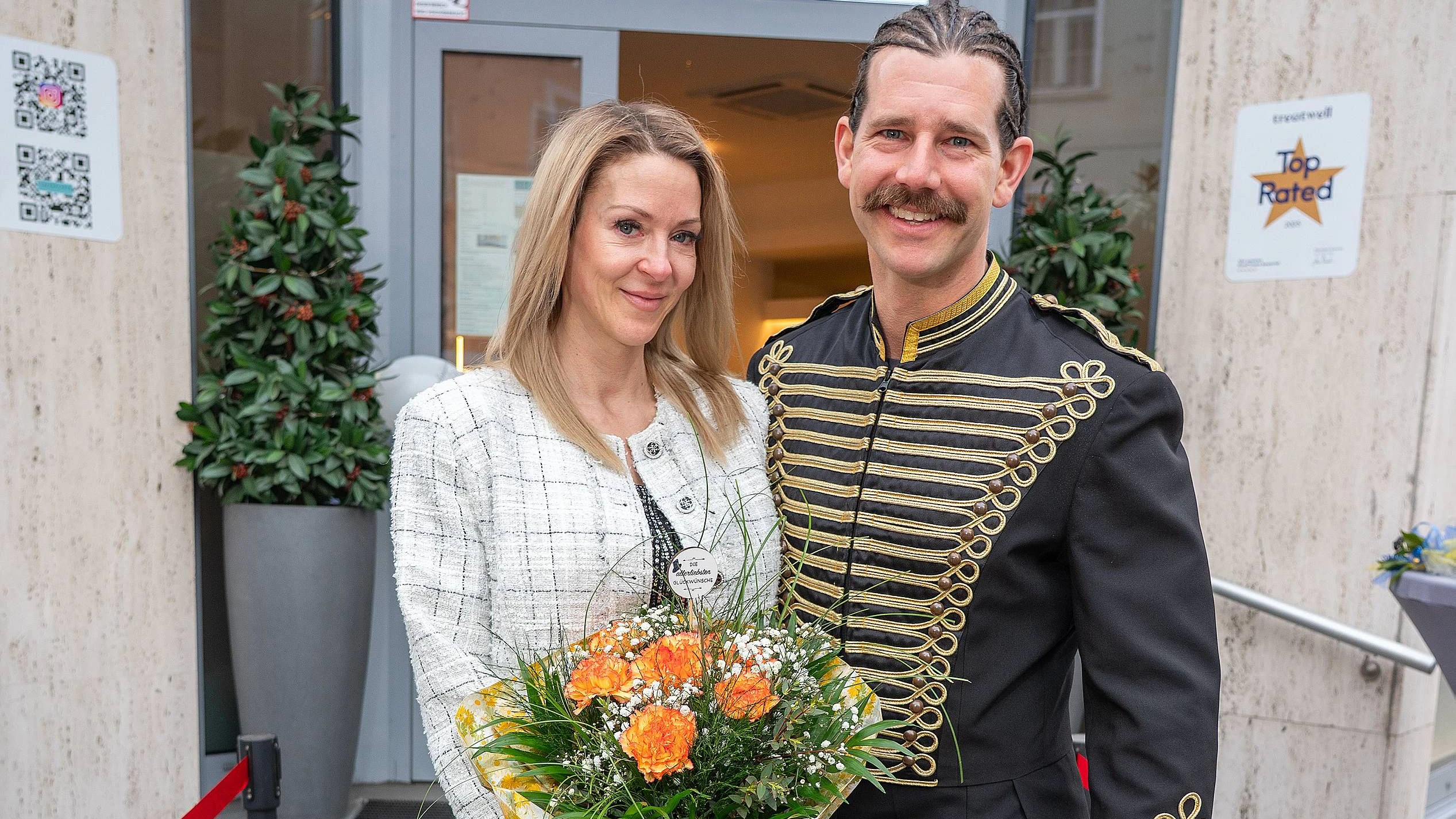 Simone Lugner und Alexander Schneller vom "Circus Pikard"