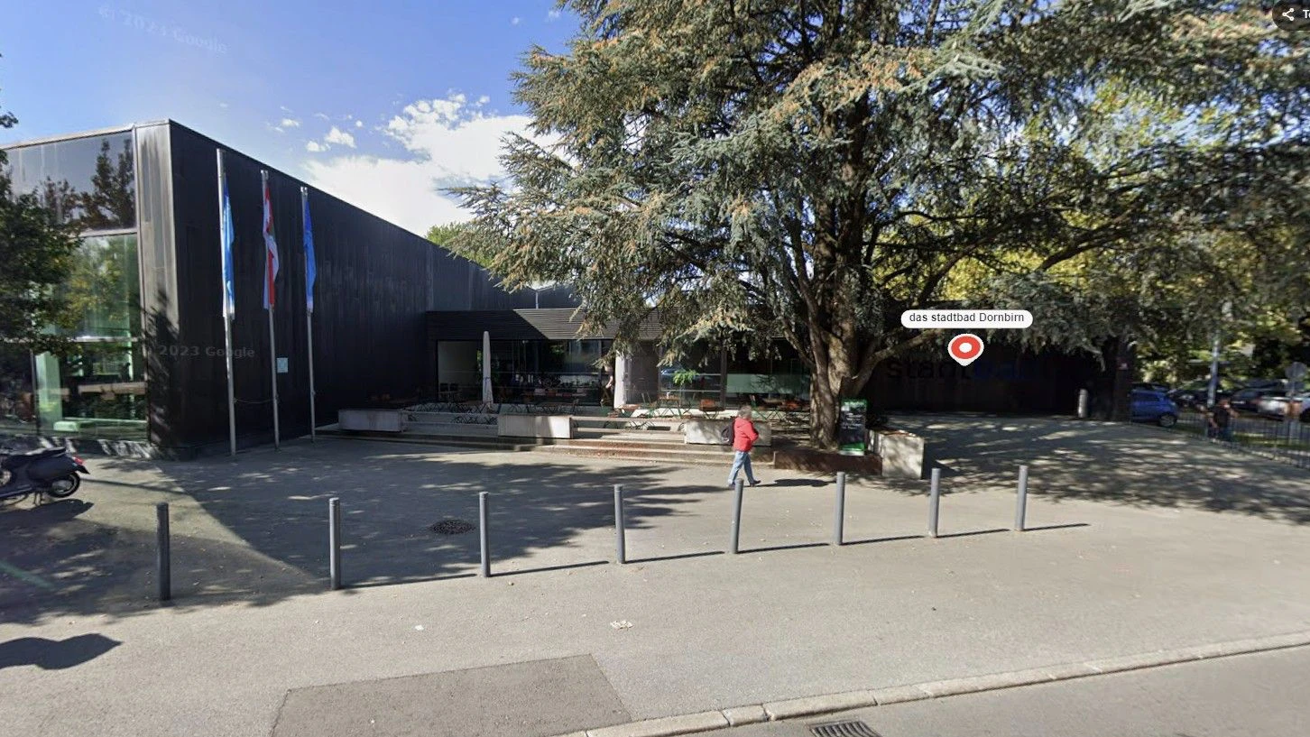 Hier geschah das Unglück: Stadtbad in Dornbirn.