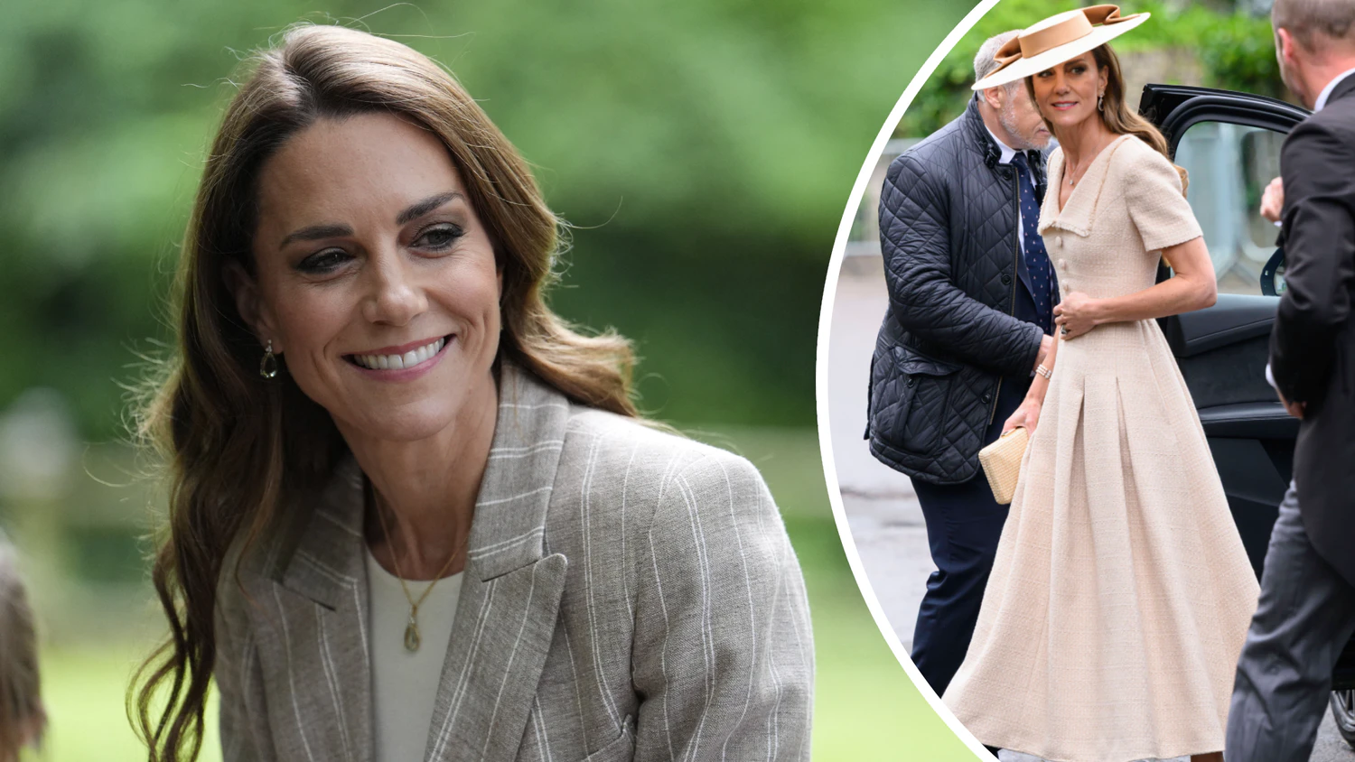 Prinzessin Kate begeisterte in einem wunderschönen cremefarbenen Kleid.