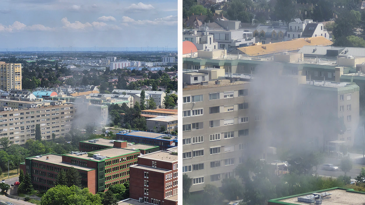 Am Dienstag sorgte eine Rauchwolke für große Aufregung in der Donaustadt.