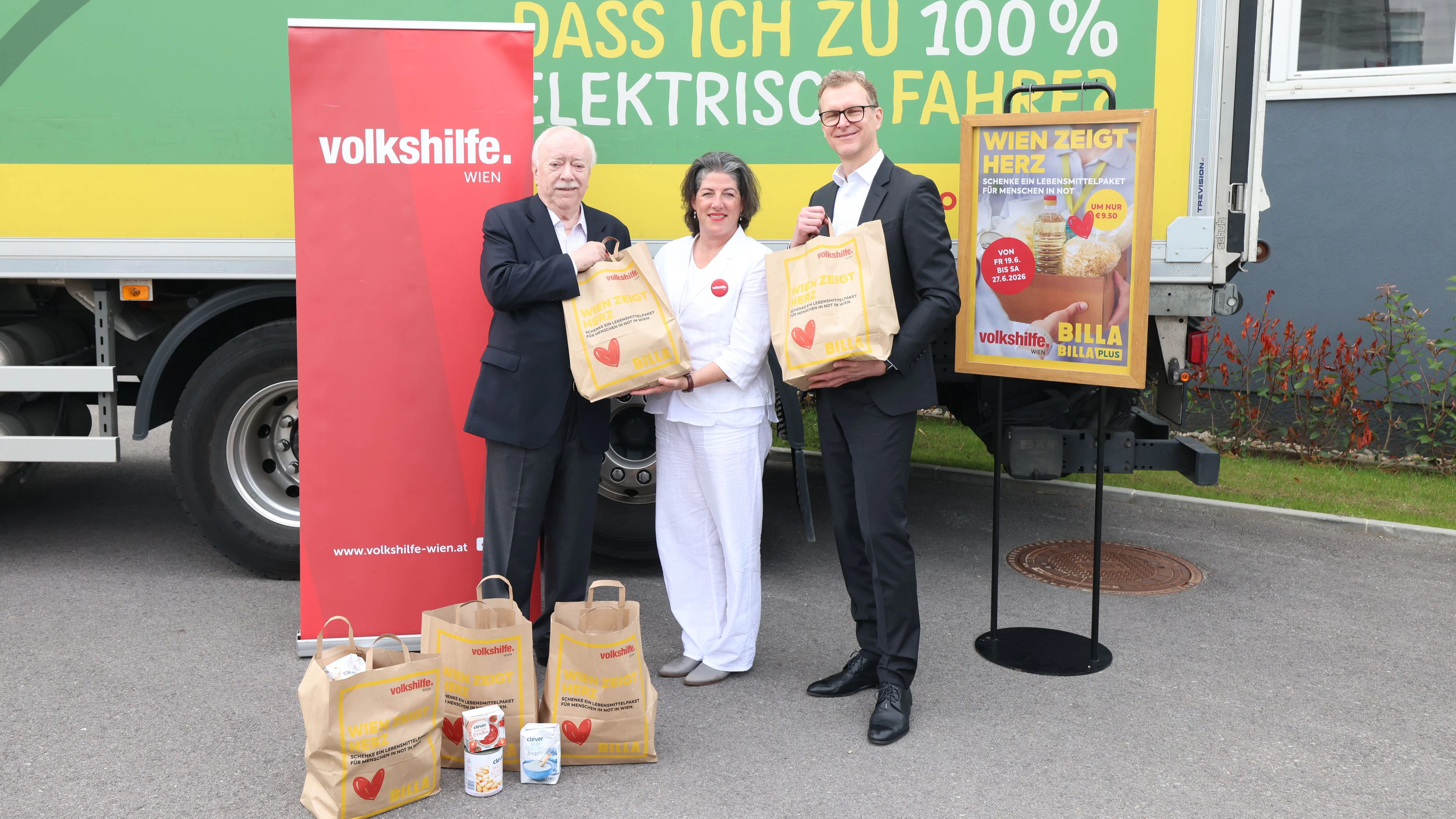 Wien zeigt Herz: BILLA und Volkshilfe Wien starten stadtweite Lebensmittel-Sammelaktion
