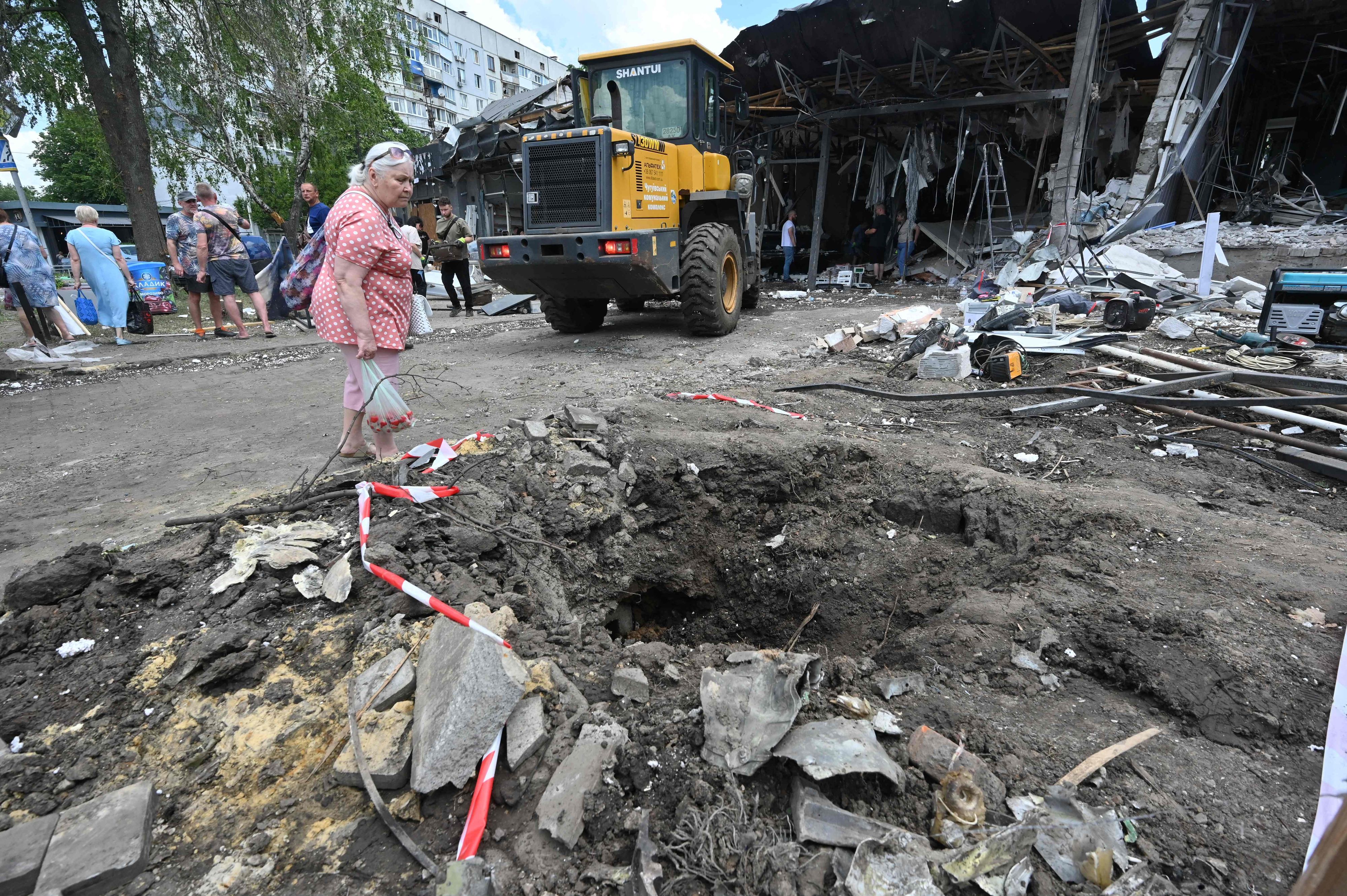 Bei russischen Angriffen auf die Ukraine sind mindestens dre