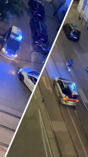 GTA Leopoldstadt: Wilde Verfolgungsjagd in Wien – Polizei stoppt E-Moped-Fahrer unter Drogen auf der Taborstraße am Montagabend.