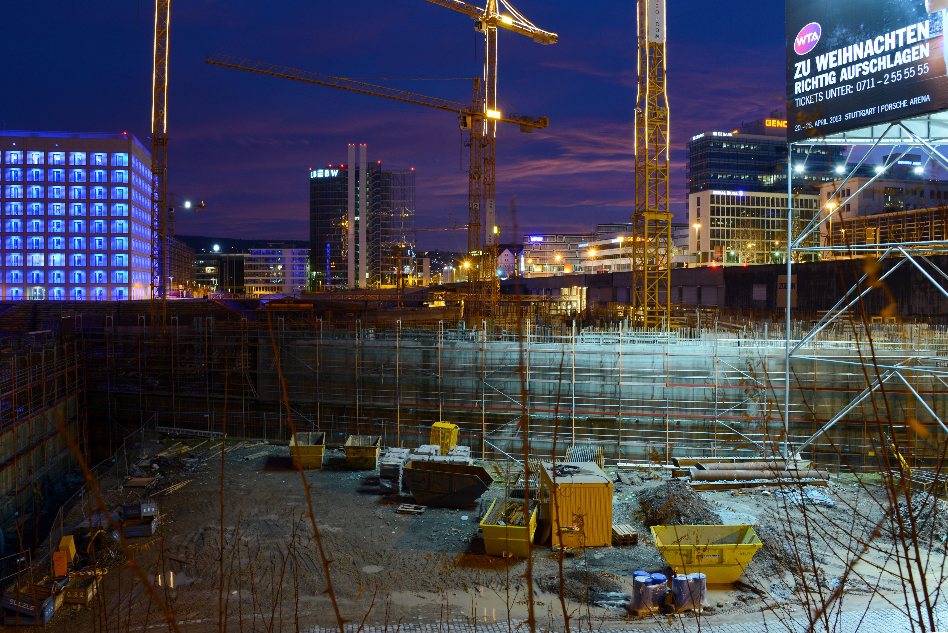 Die Großbaustelle von 