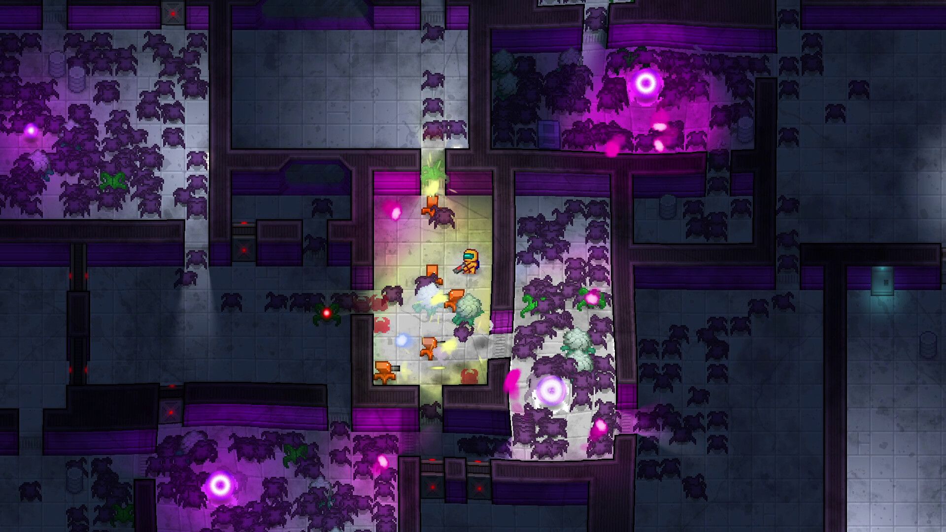 Wer Roguelites und Twin-Stick-Shooter mag, bekommt ein umfangreiches und motivierendes Spiel.