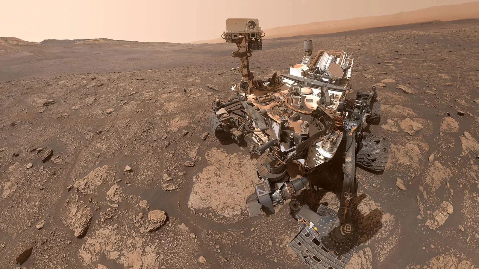 NASA’s Curiosity Mars rover took this selfie at a location nicknamed “Mary Anning” after a 19th-century English palaeontologist in this image released by the U.S. space agency on Nov 12, 2020. Curiosity snagged three samples of drilled rock at this site on its way out of the Glen Torridon region, which scientists believe preserves an ancient habitable environment. NASA/JPL-Caltech/MSSS/Handout via REUTERS    THIS IMAGE HAS BEEN SUPPLIED BY A THIRD PARTY.