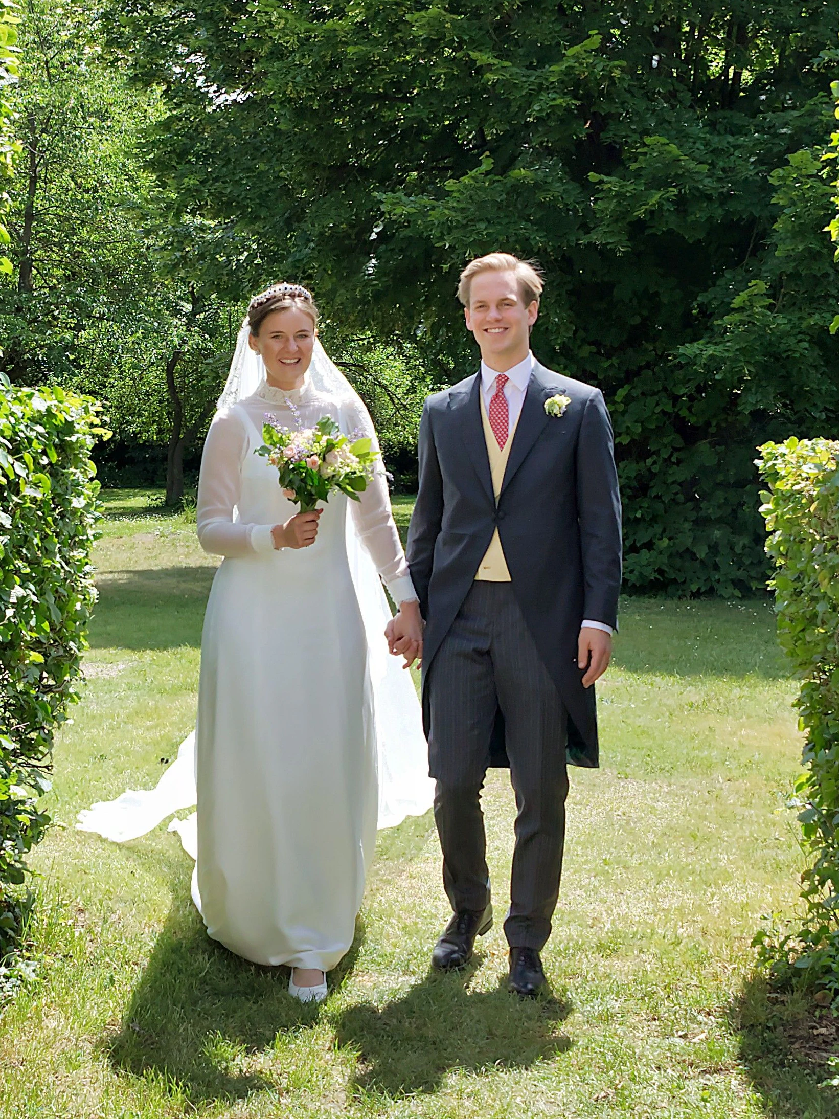 Das frischvermählte Brautpaar Lukas von Lattorf und Marie Wilczek.