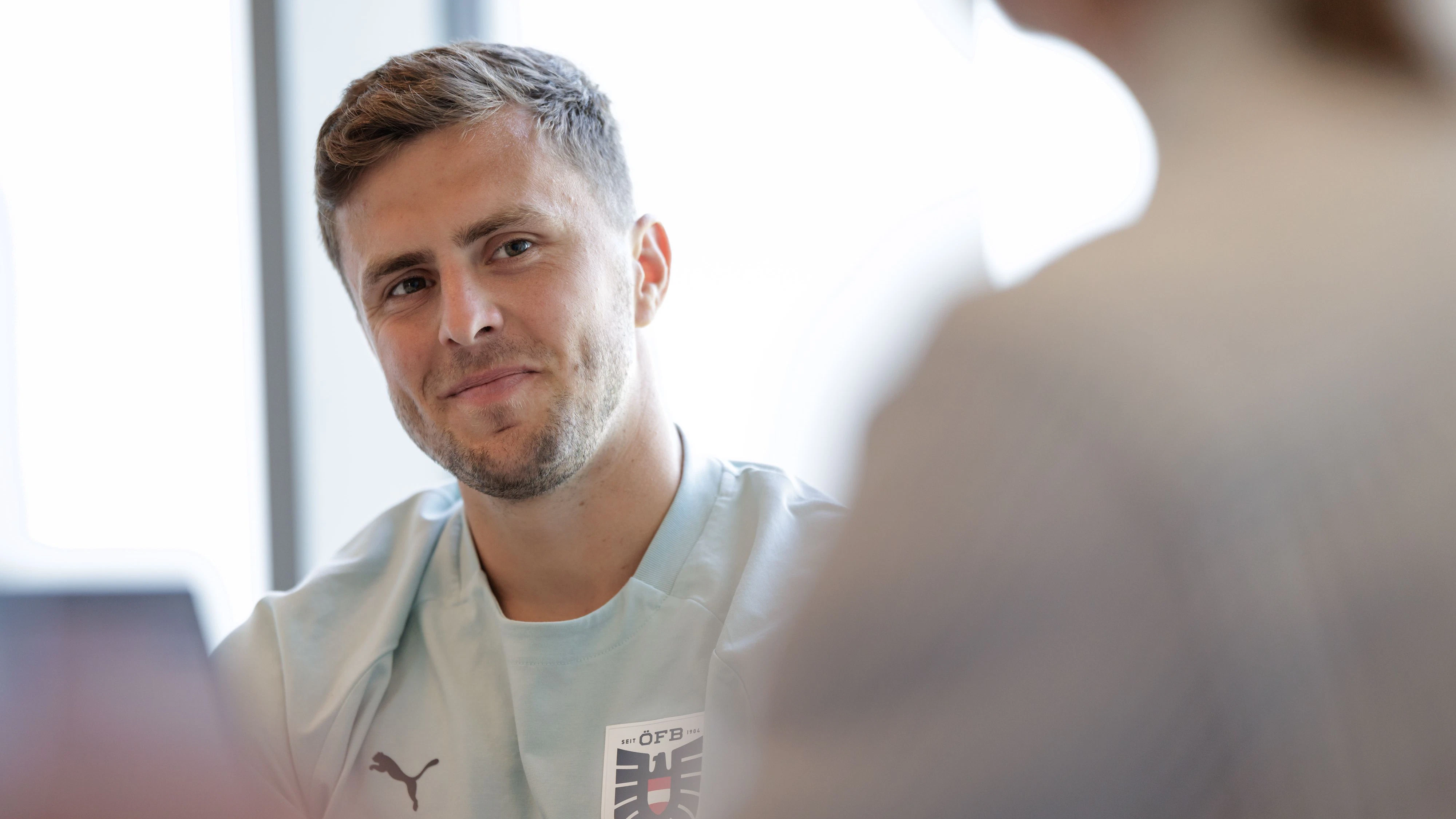 VIENNA,AUSTRIA,28.MAY.26 - SOCCER - OEFB international test match, Austria vs Tunisia, preview, press conference team AUT. Image shows Christoph Baumgartner (AUT). Photo: GEPA pictures/ Armin Rauthner