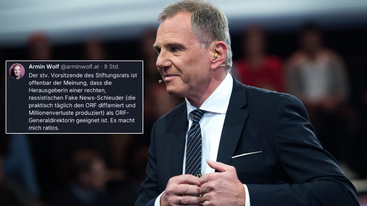 Social-Media-Posting von Armin Wolf