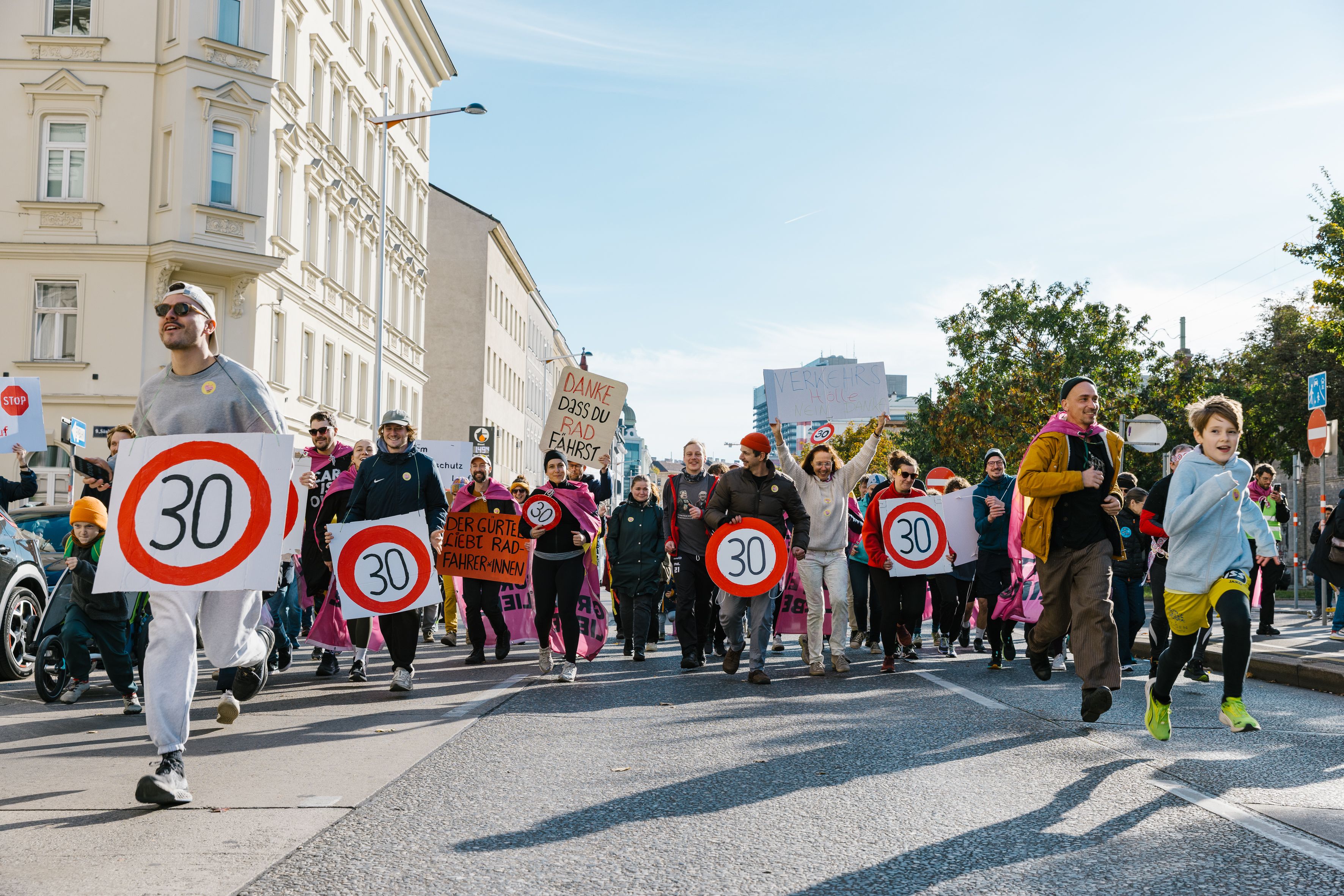 Demo legt Lerchenfelder Gürtel lahm: So soll es am 20. Juni aussehen.