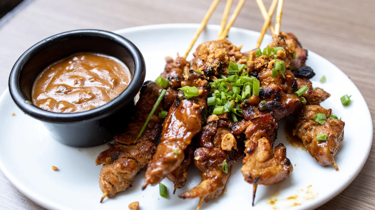 Chicken Satay with Peanut Sauce , Malaysia