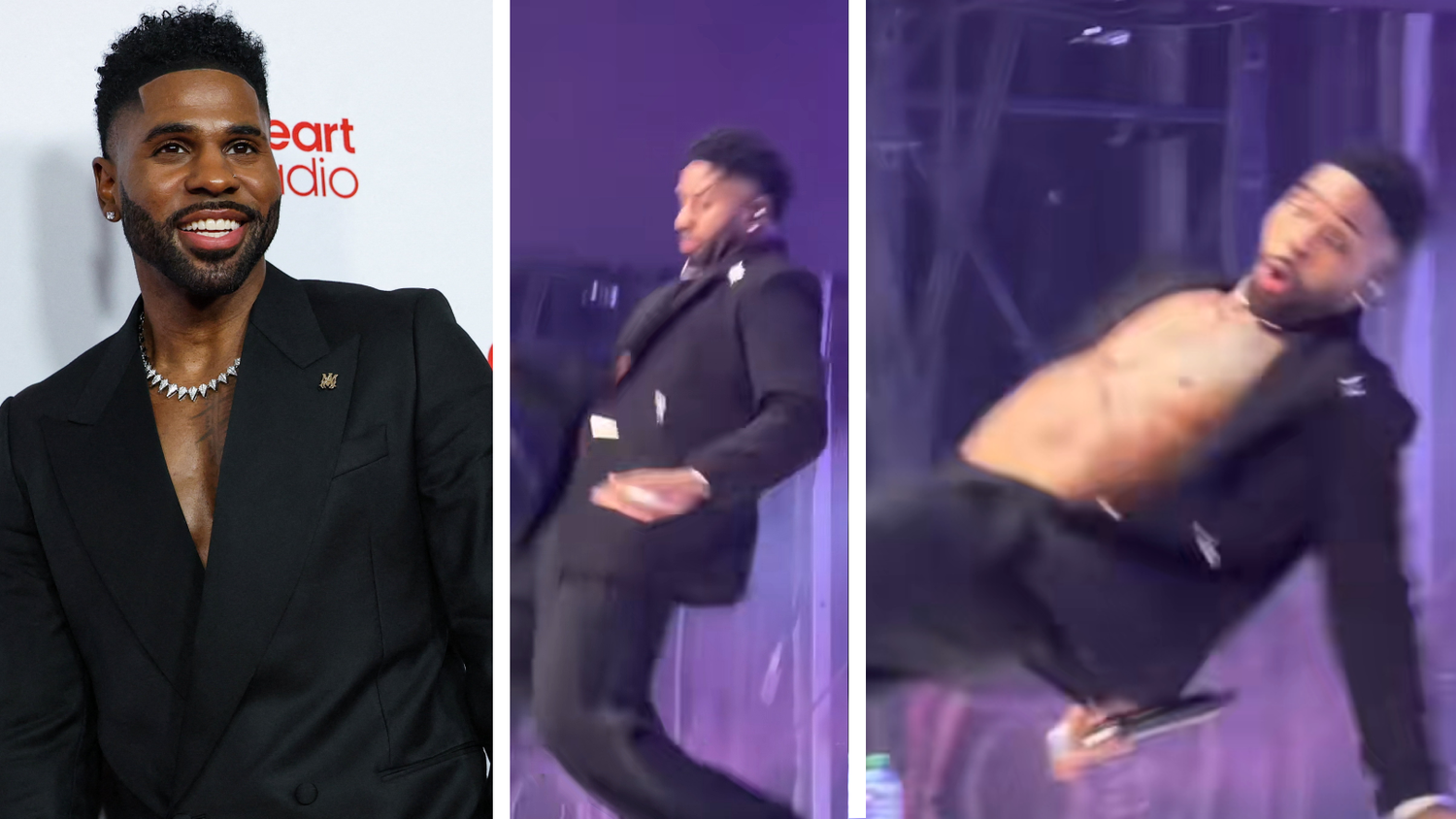 Jason Derulo ist auf der Bühne gestürzt.